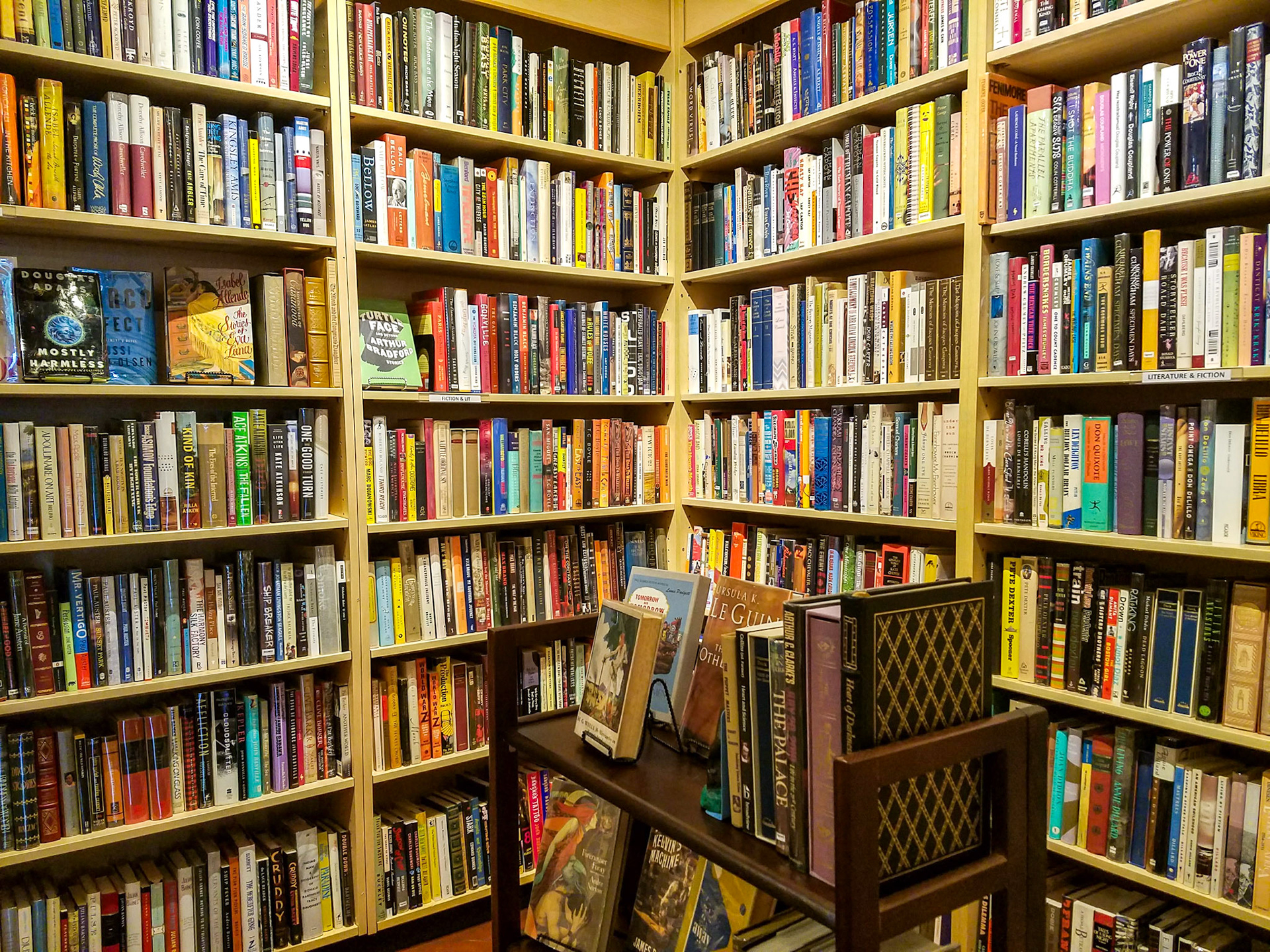Austin, TX, US - Jun 19, 2018: Full bookstore shelves