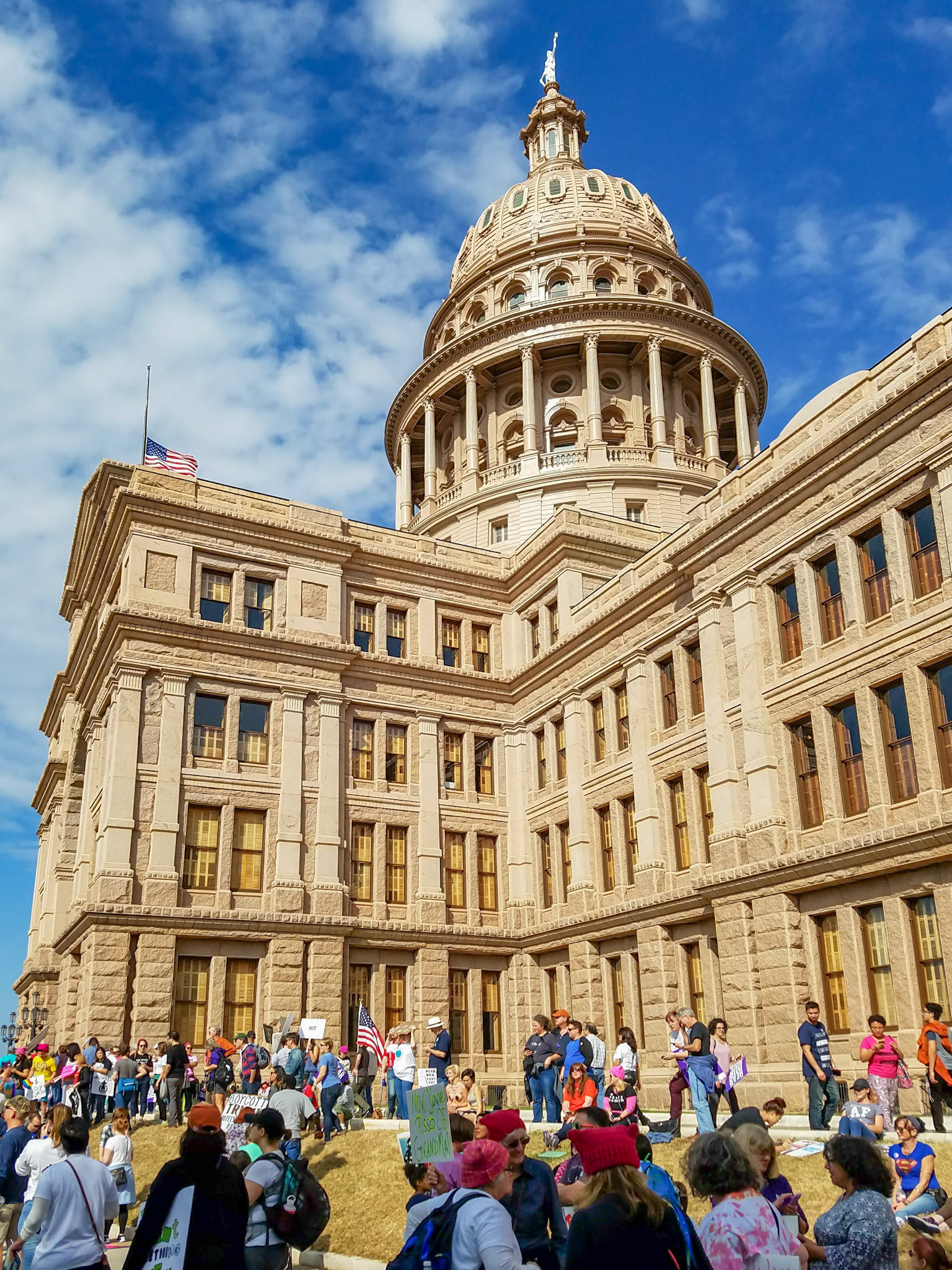 Austin, TX, US - Jan 21, 2017: Women's March at state capitol building