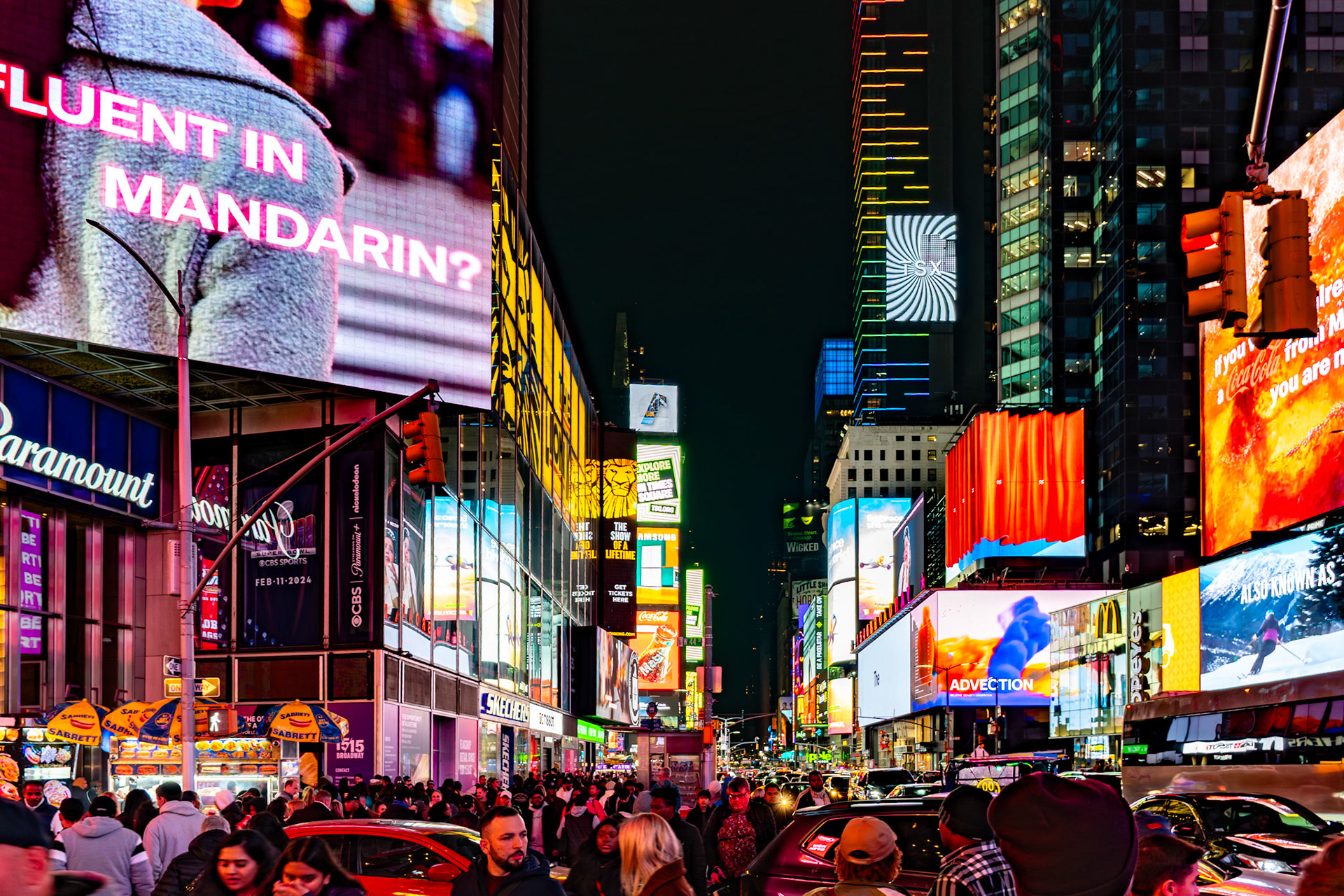 New York, NY, US - Nov 4, 2023: Times Square