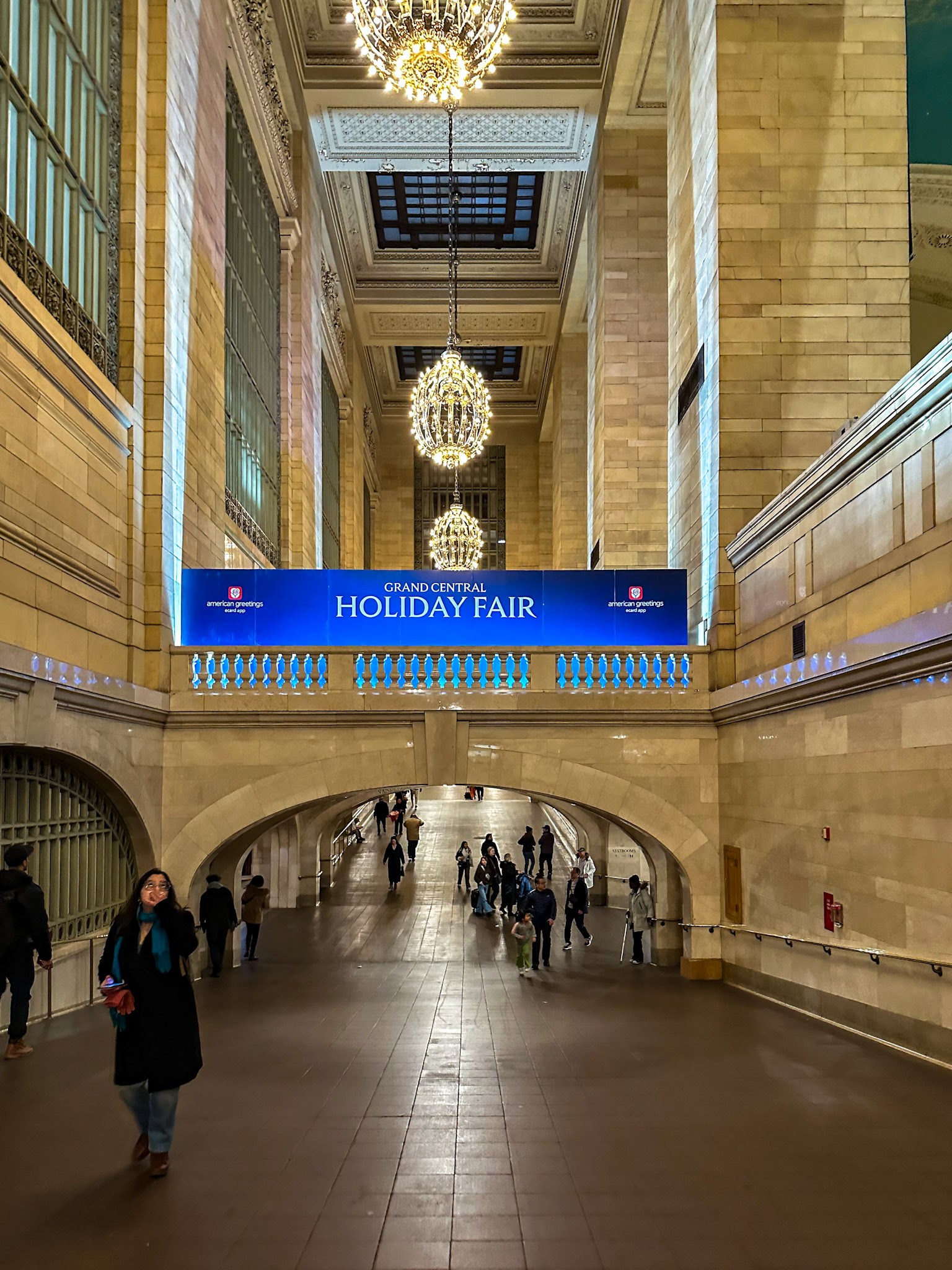 New York, NY, US - Dec 20, 2023: Grand Central Holiday Fair sign
