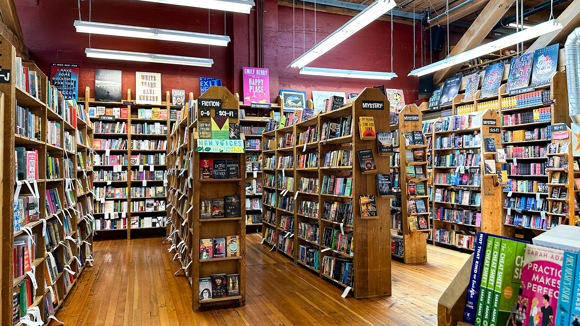 Seattle, WA, US - Aug 12, 2023: Bookstore interior