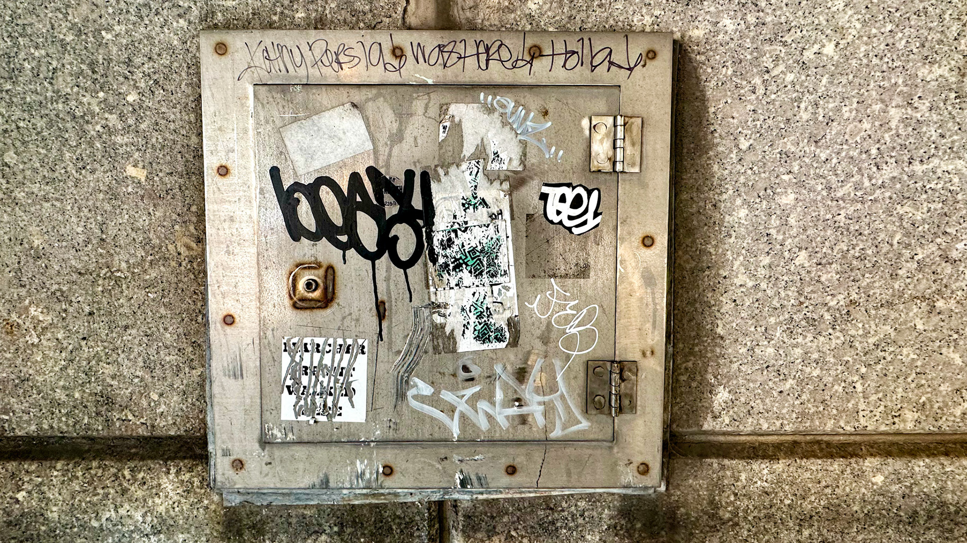 New York, NY, US - Sep 7, 2023: Graffiti and stickers
