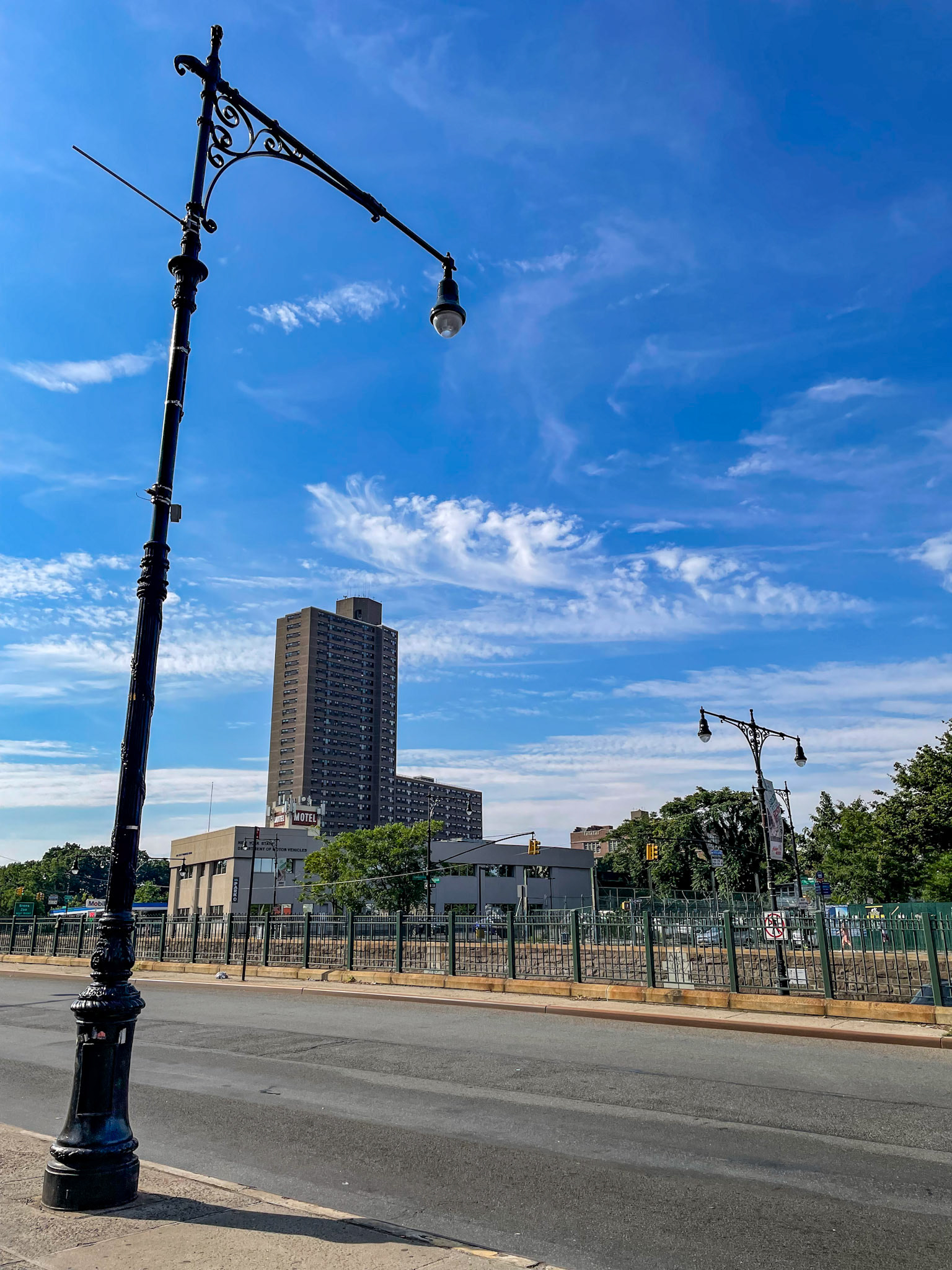 View from the Bx12 stop at Fordham/Cambreleng