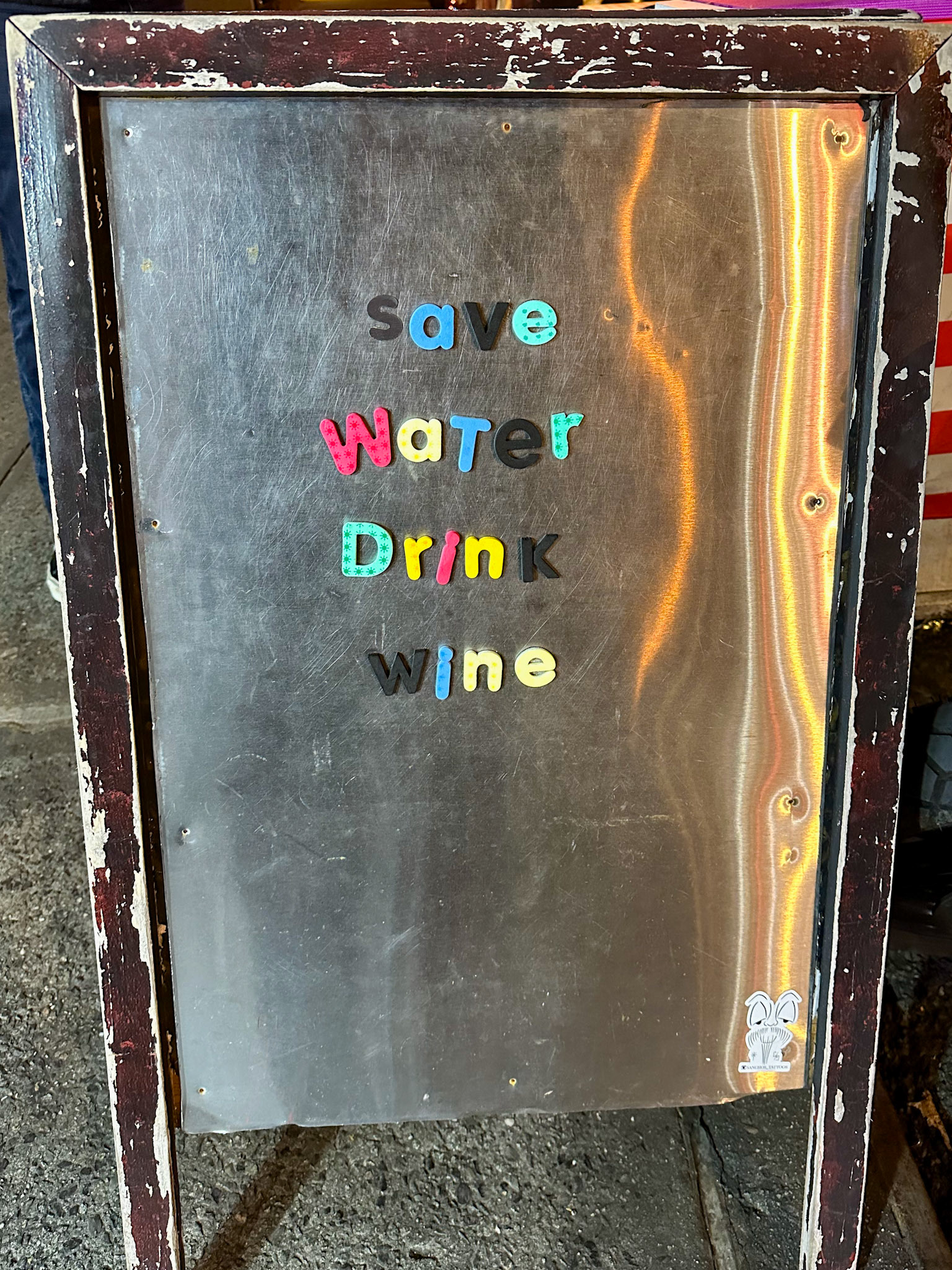 Save water, drink wine