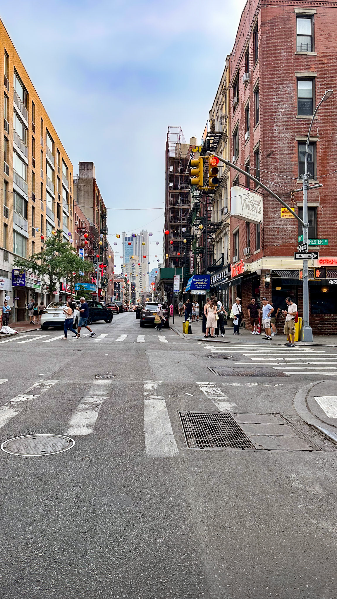 New York, NY, US - Aug 5, 2023: Edge of Manhattan Chinatown