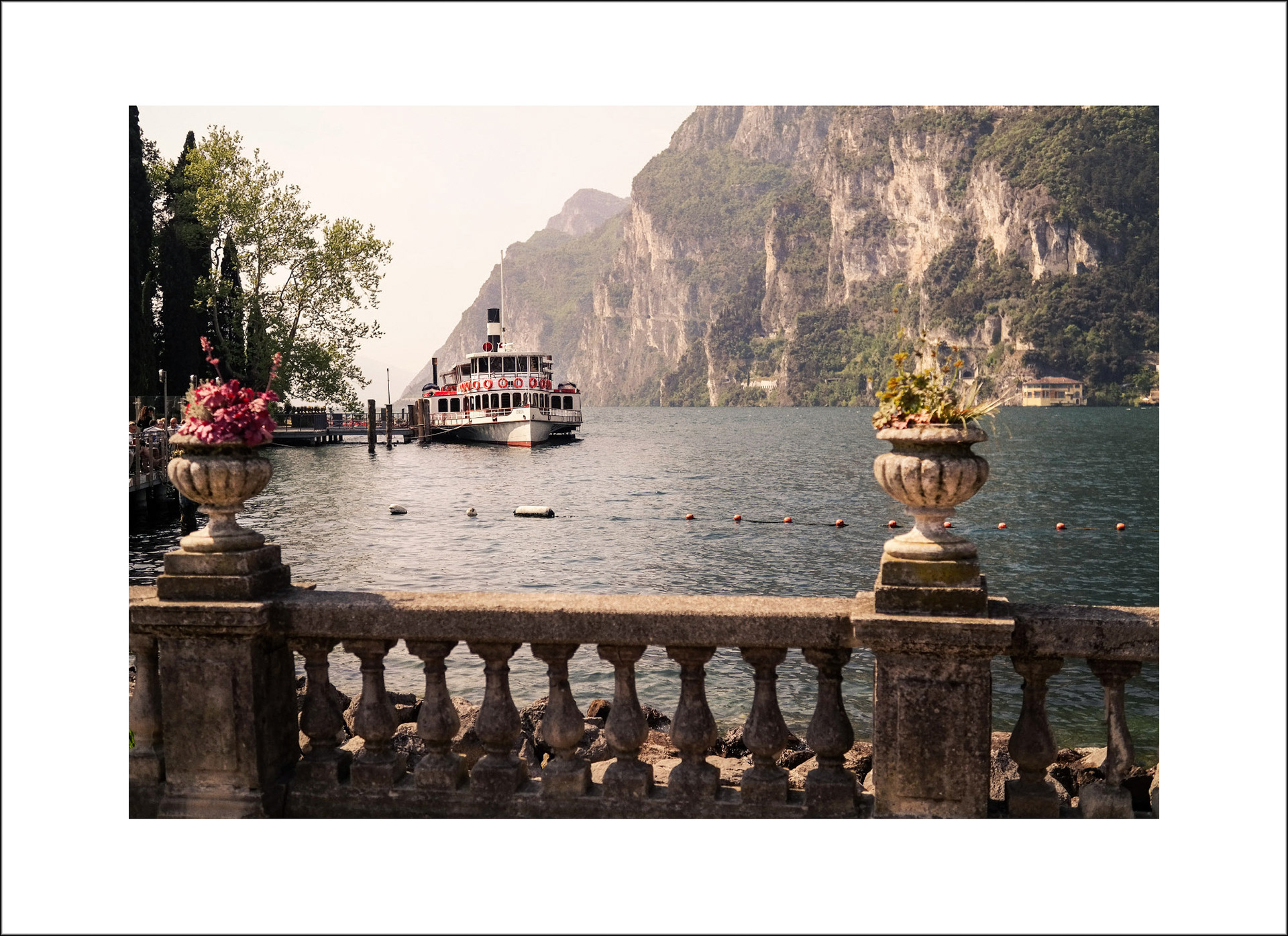 riva del garda boulevard lakeview art photo