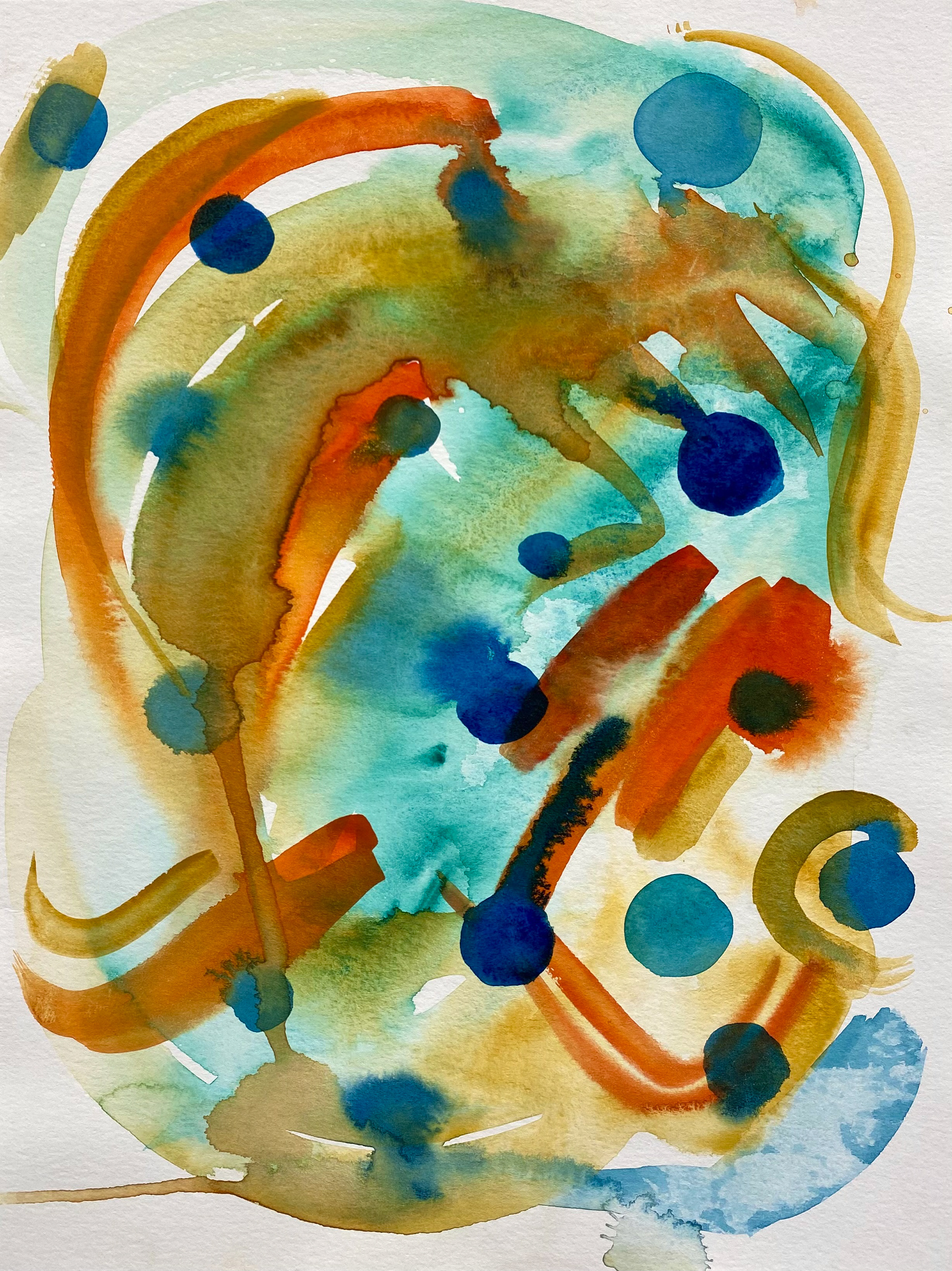 Swim (watercolor in sketchbook)