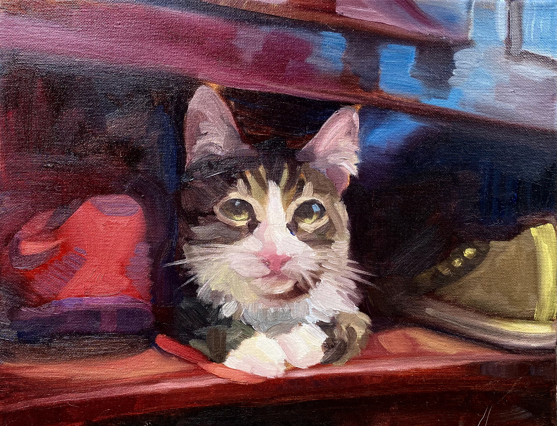 George's Shoes (oil on wood)