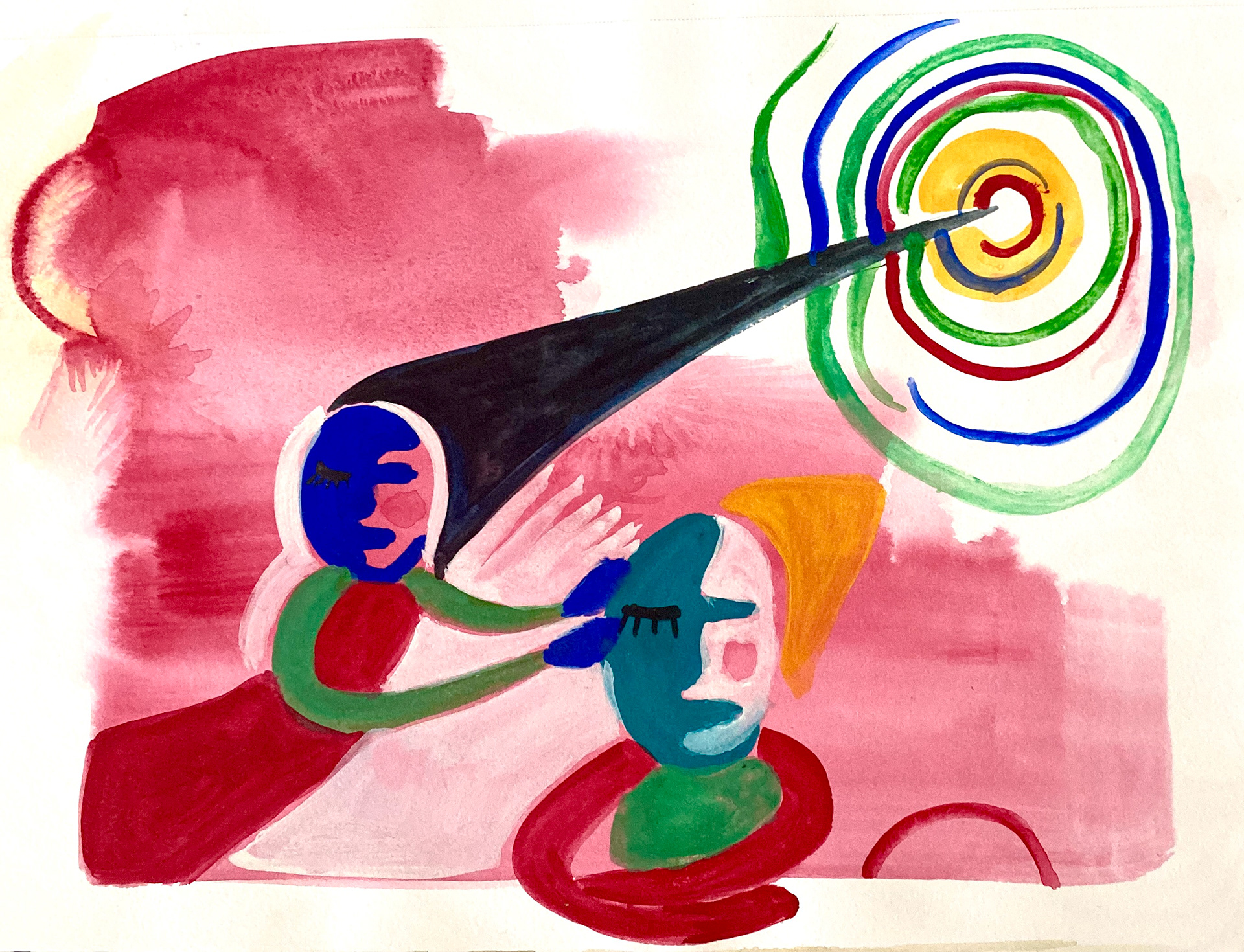 Connection (gouache in sketchbook)