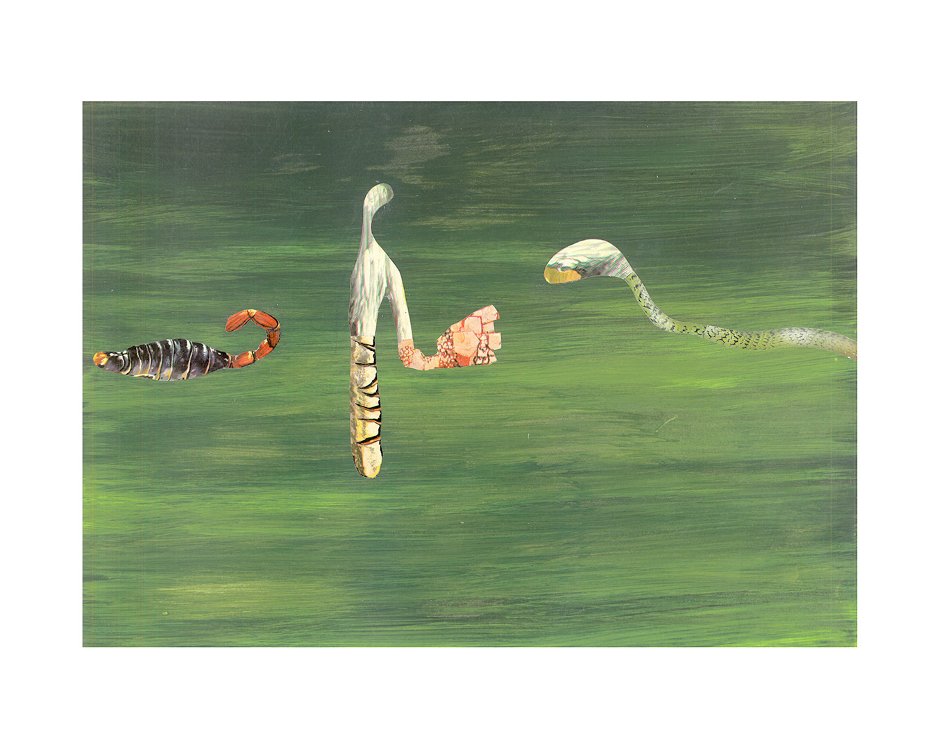 Collage / Paint on paper