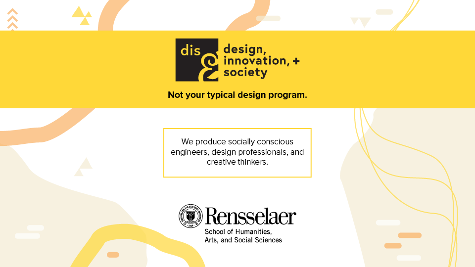 Cover of a set of presentation slides for DIS, STS, and Sustainability.