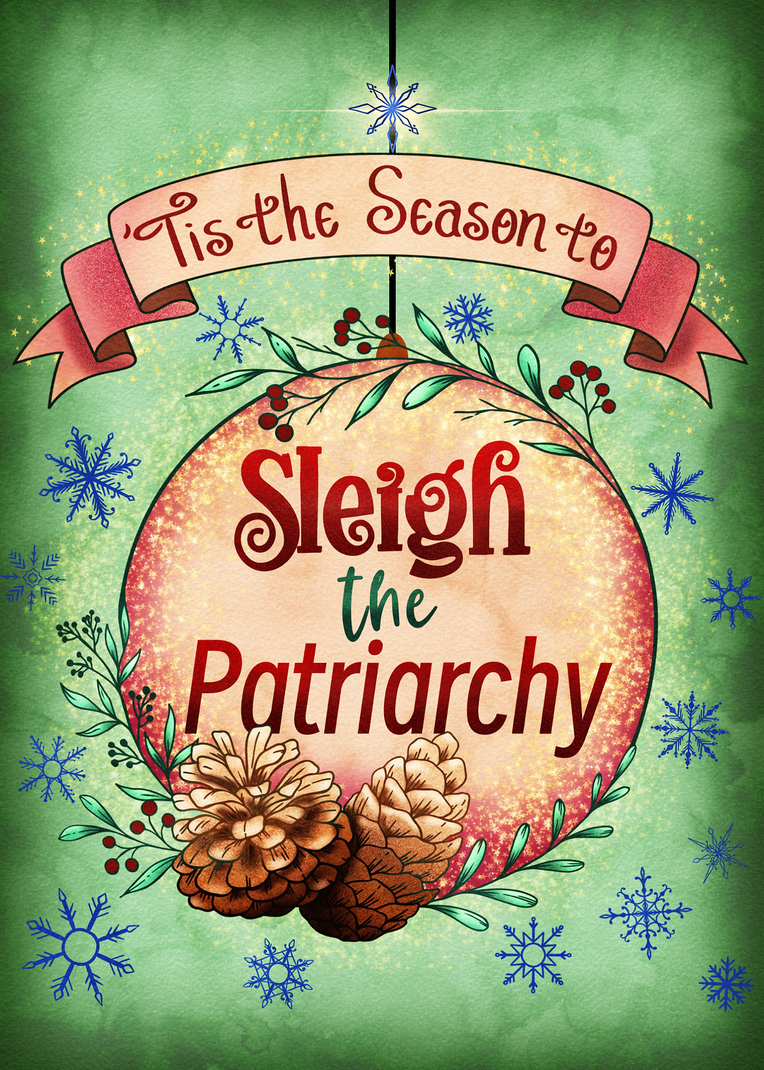 Sleigh the Patriarchy Card