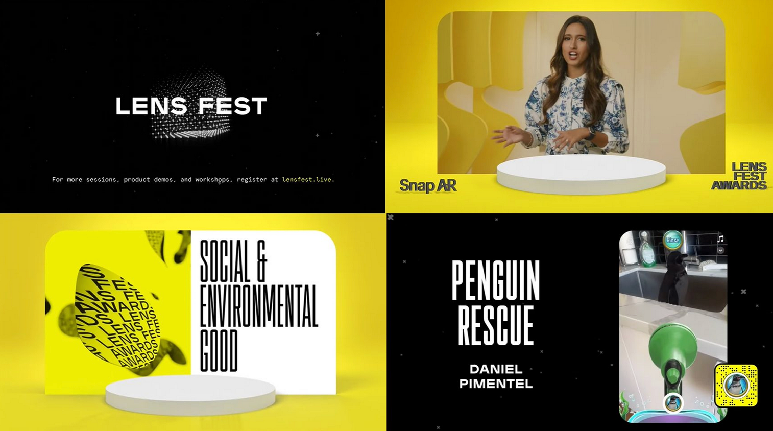 The Penguin Conservation Snapchat Lens I developed for Snapchat was nominated for the Best Lens in the Social Environmental Good Category at the Lens Fest Awards (2021). The lens was subsequently used in the research paper published in the Journal of Nature Conservation (2022).