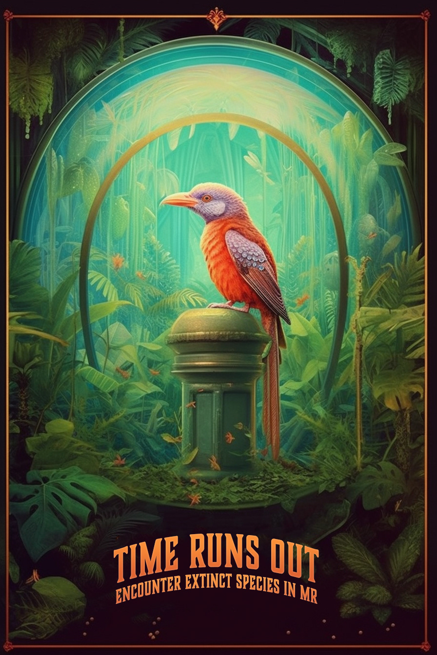 Time Runs Out is a mobile AR game wherein users are able to interact with extinct species, and learn about what factors contributed to their population decline.