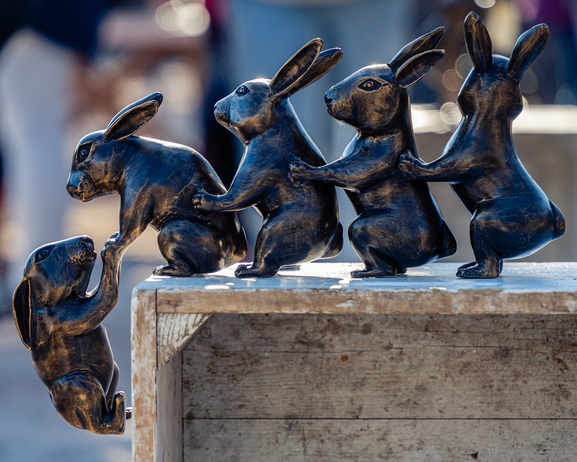 16 - Bronze sculpture at Le Marie Marché