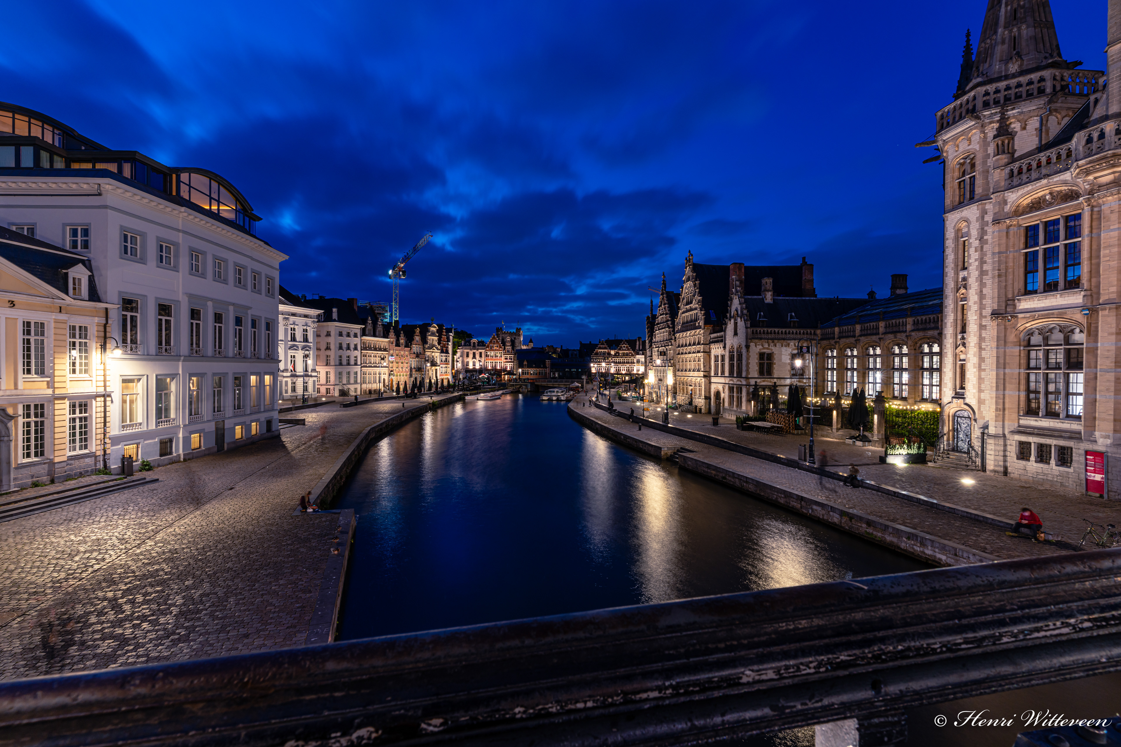03 - Gent - De Leie gezien vanaf de Sint-Michielsbrug (The Leie as seen from the Saint Micheals bridge)