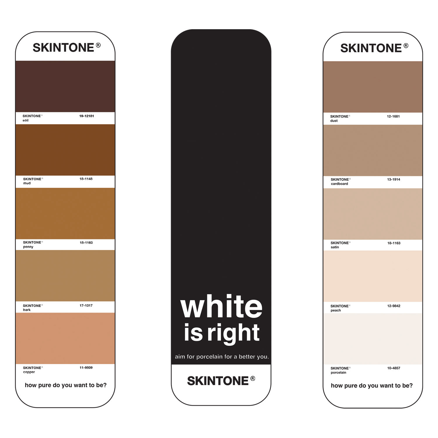 Skintone colour sheets