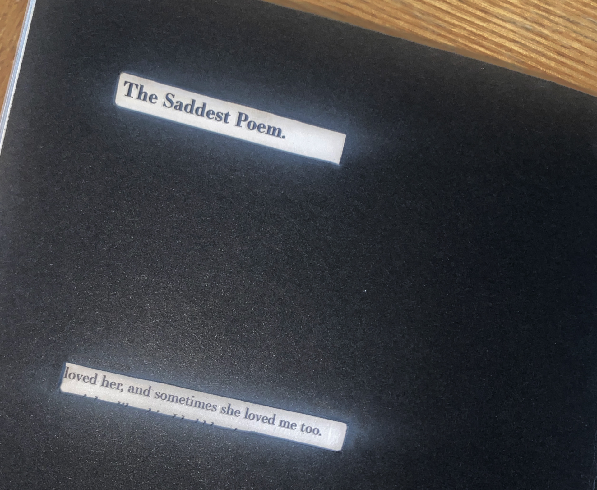 Cutouts over key phrases