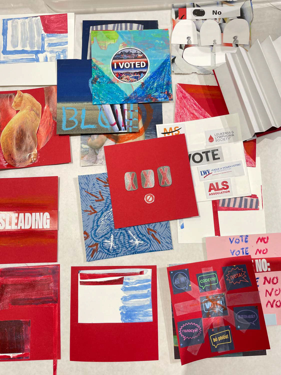 Individual works produced for Election Therapy, 2024