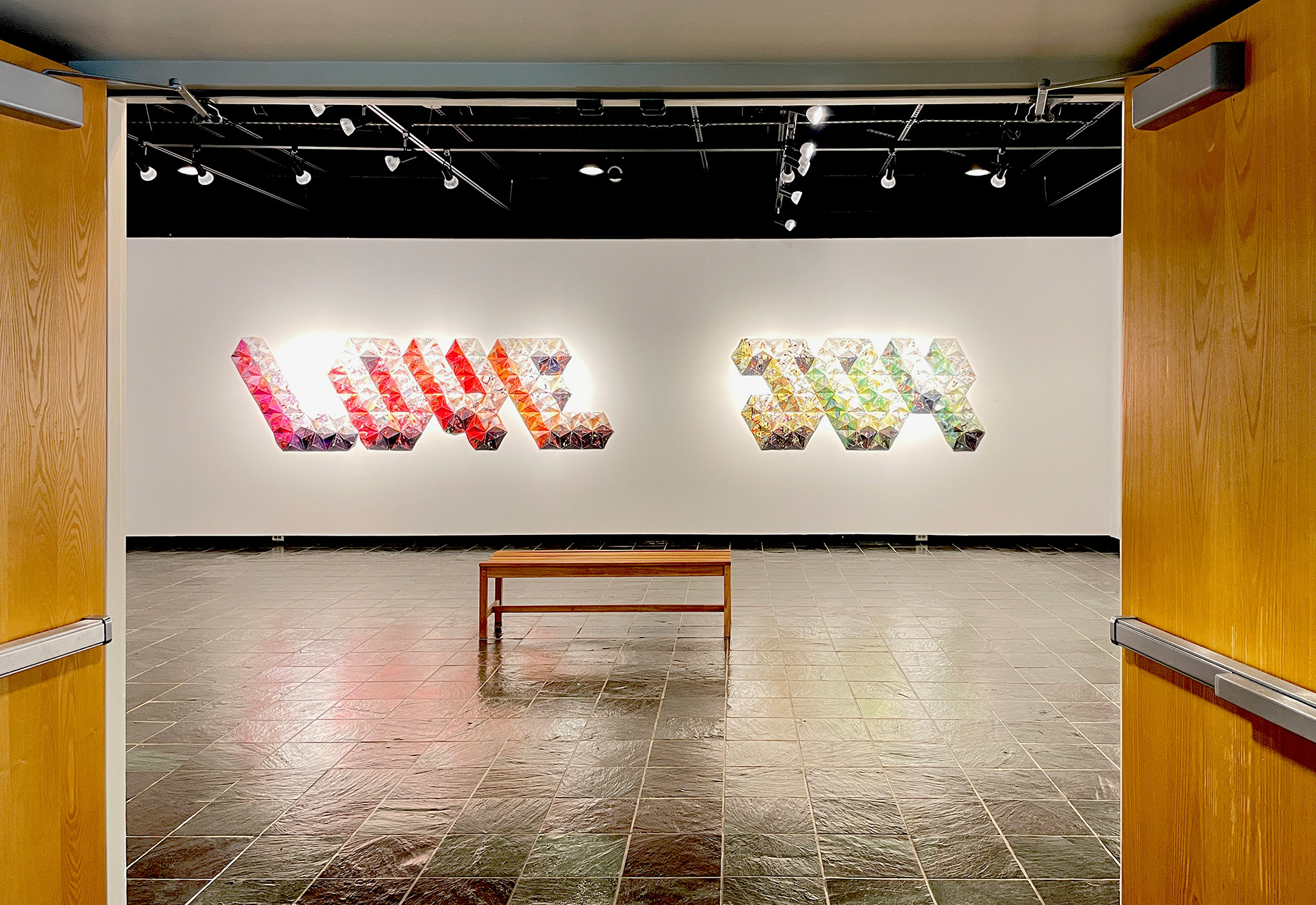 Installation view, LOVE and JOY