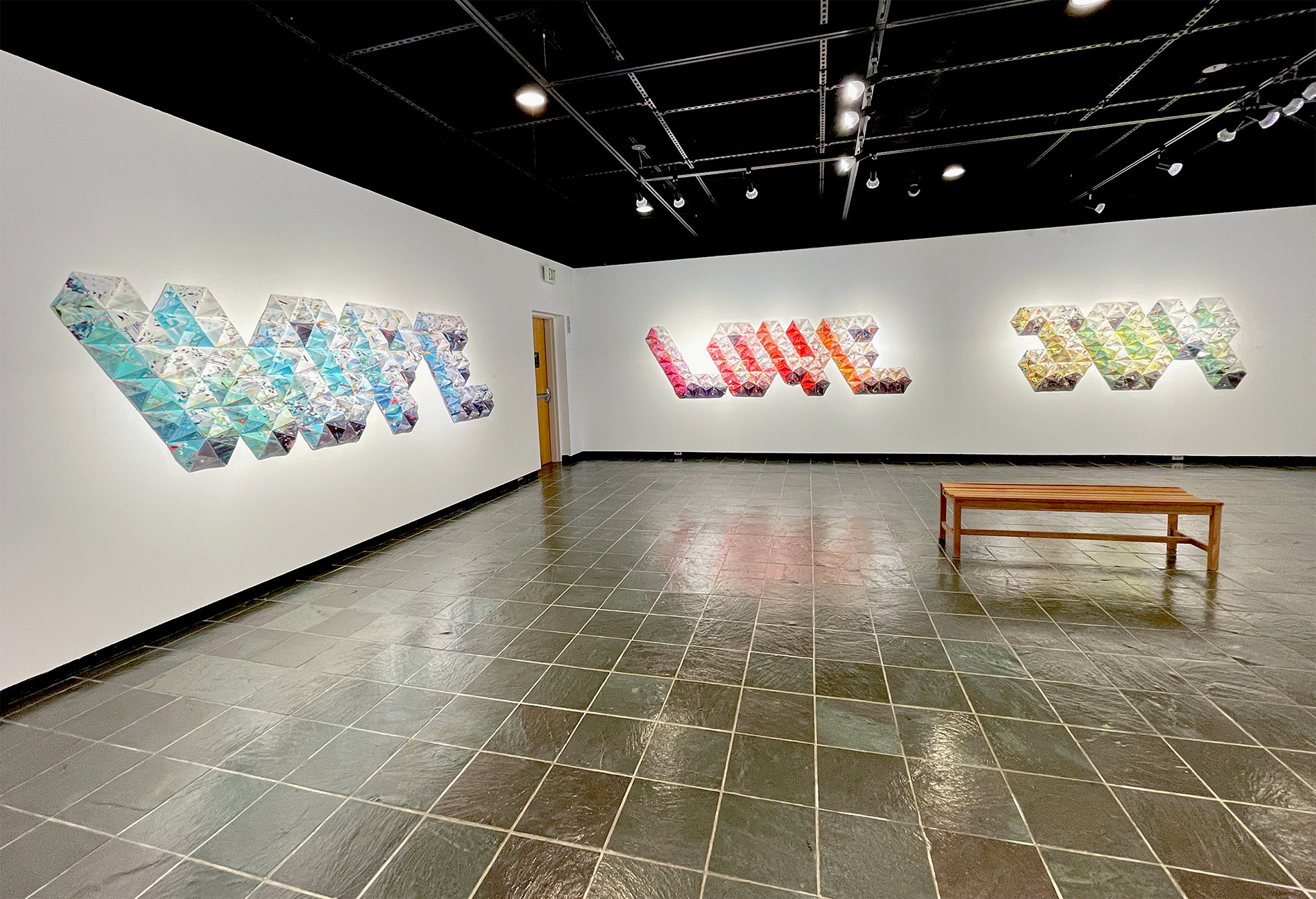 Installation view, HOPE, LOVE and JOY