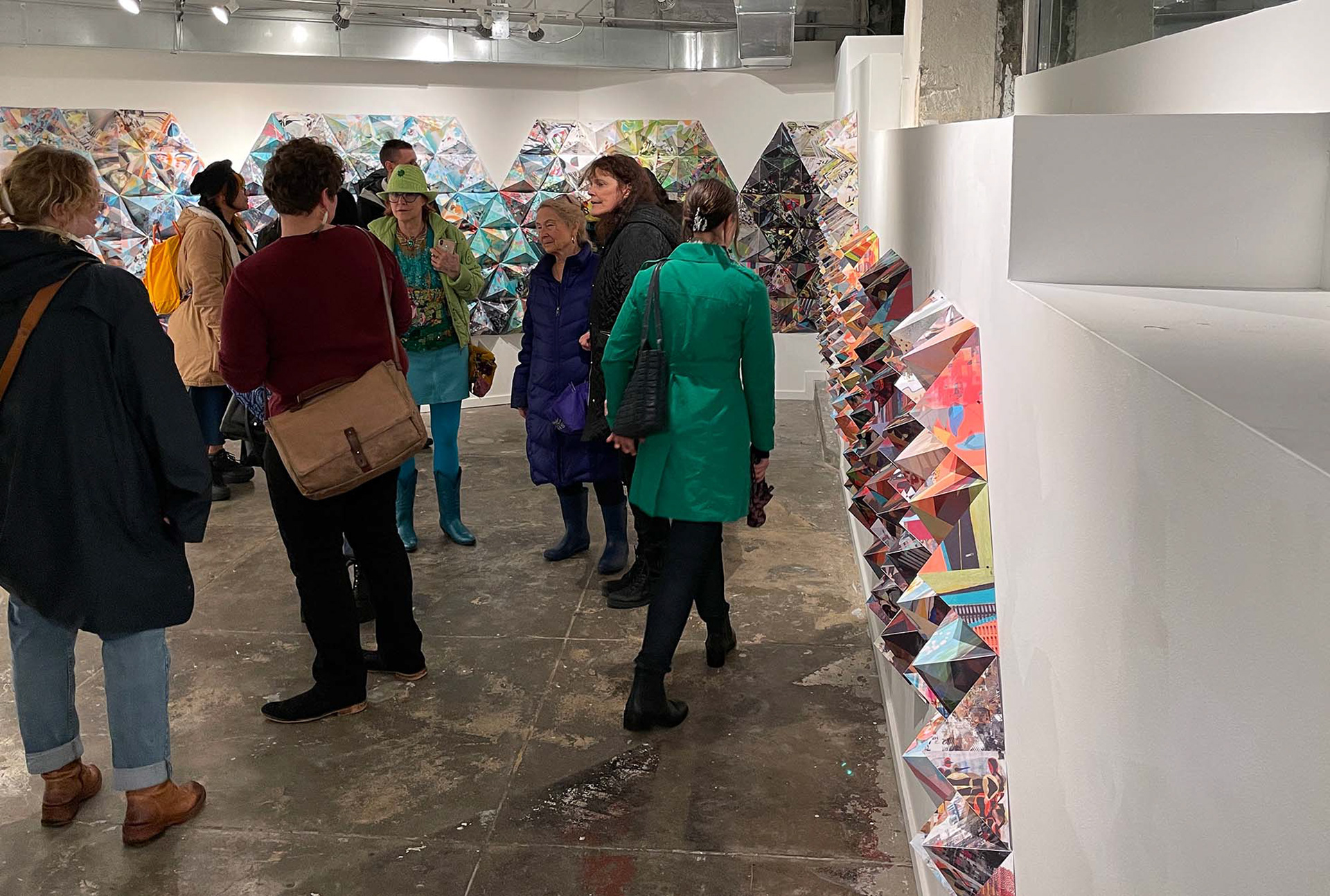 Feedback Loop at show opening, about 40 feet long