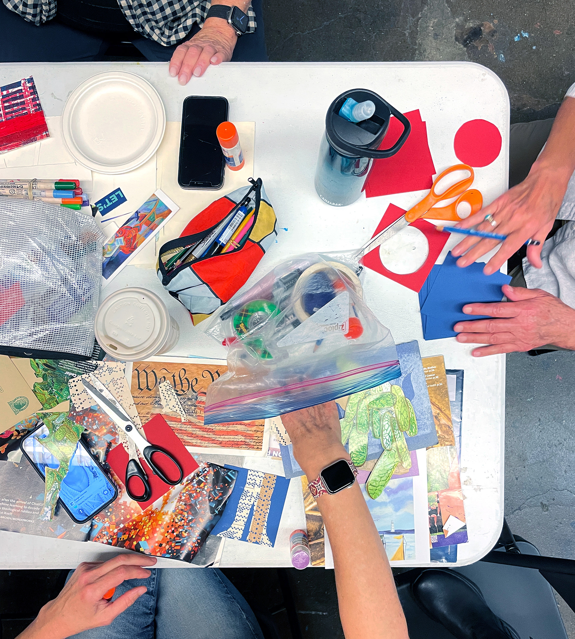 Artmaking workshop for Creative Freedom