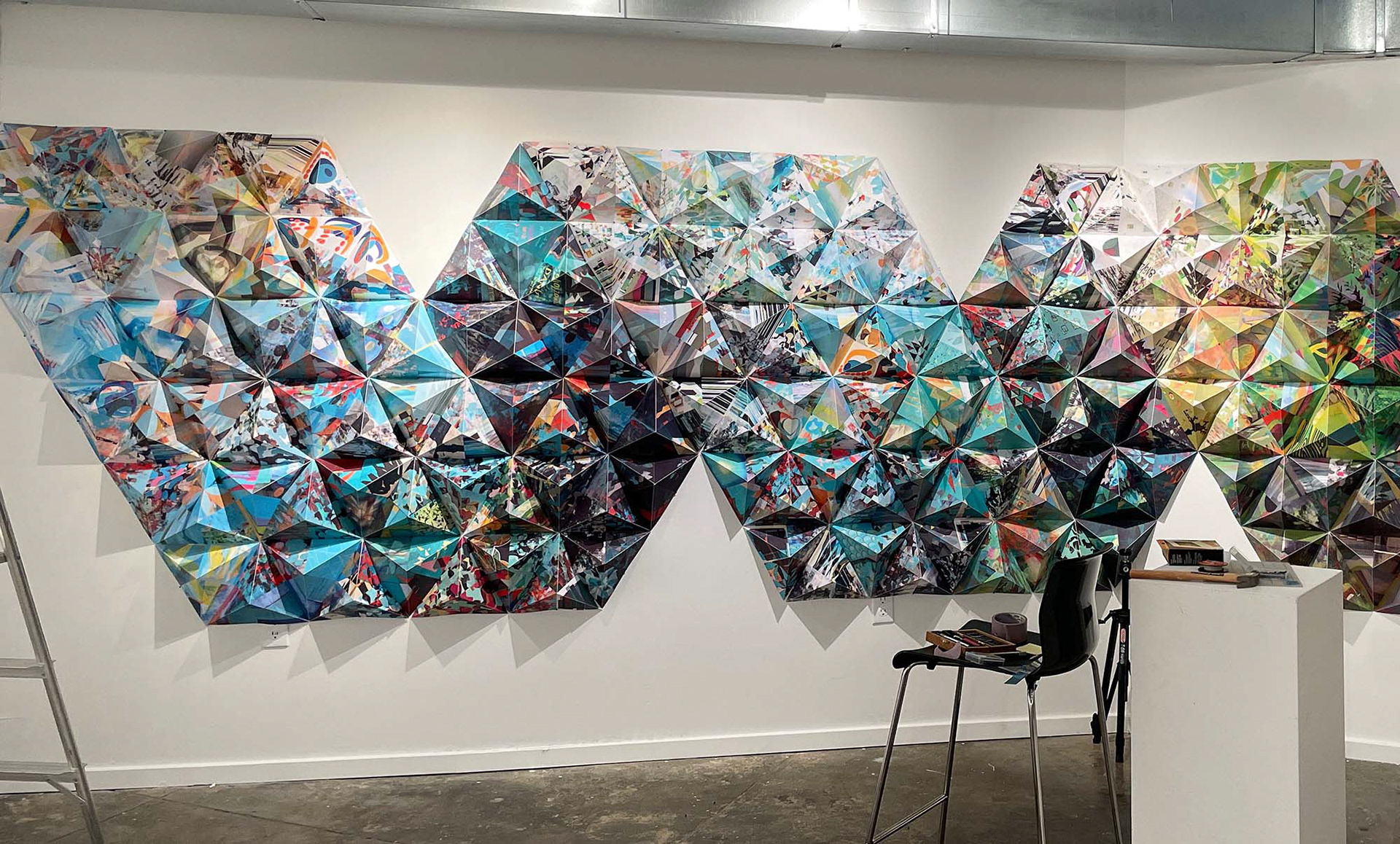 Installing Feedback Loop, East wall