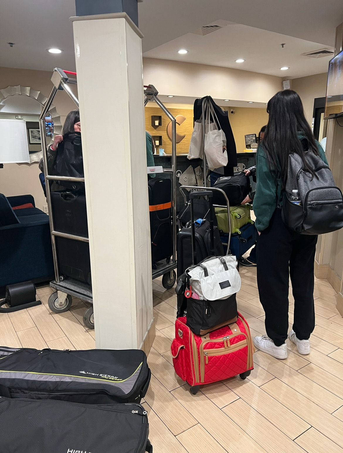As a group, we had 13 bags.