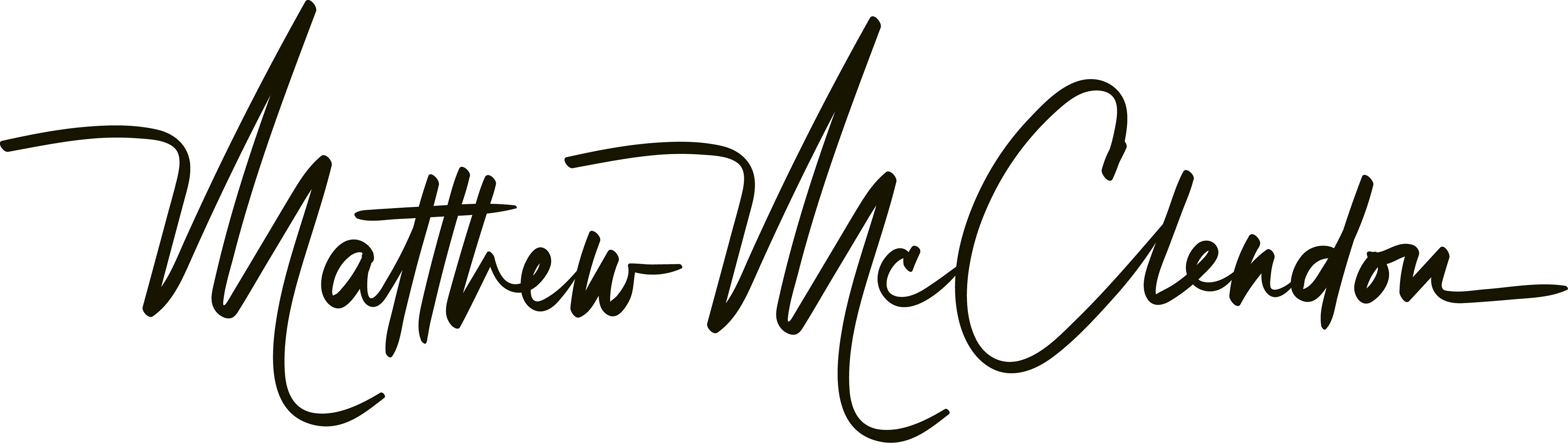 Matthew McClendon's signature