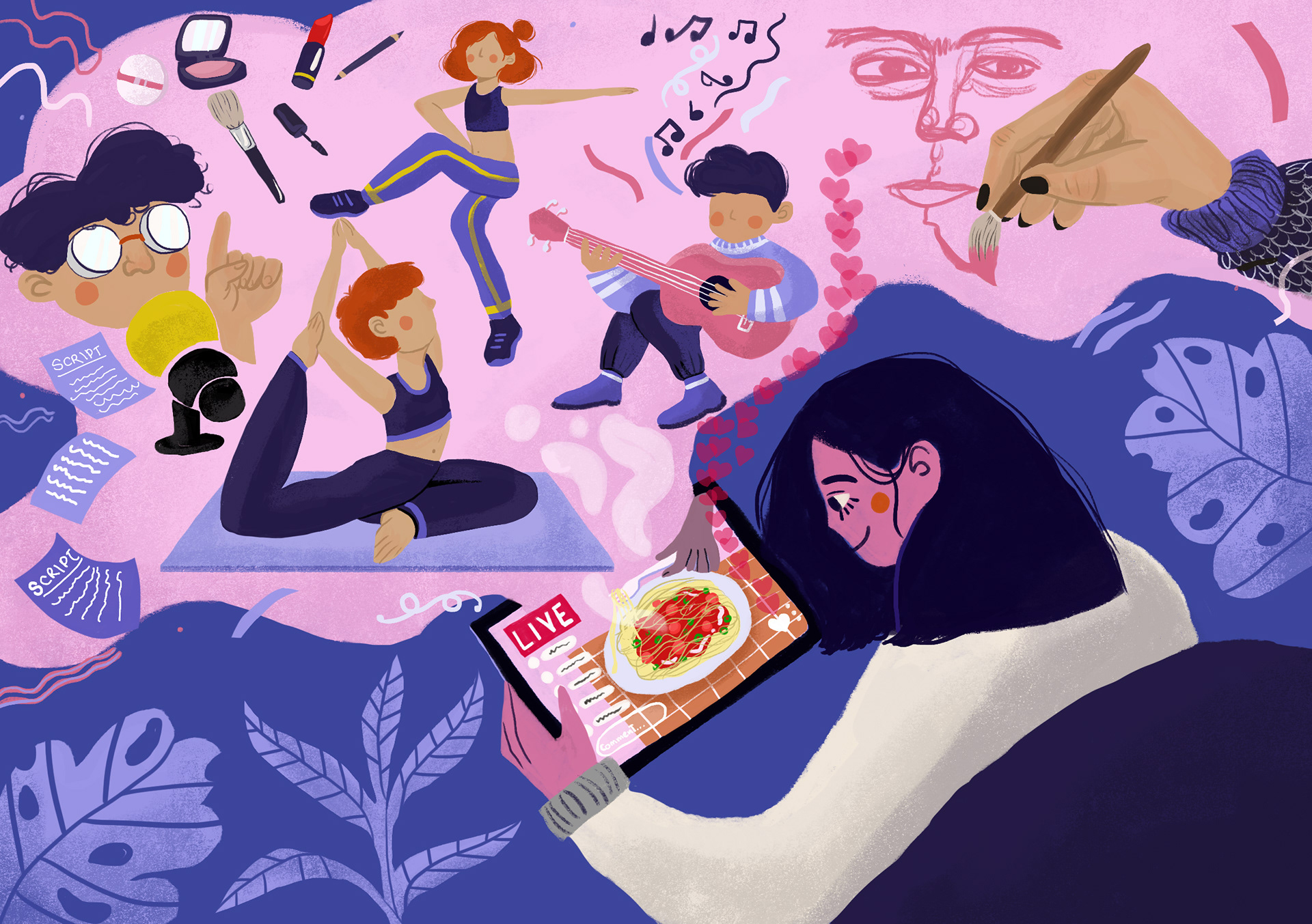 self-initiated project: BBC's article 'How live entertainment evolving online be a lifeline lockdown''- BBC News,Entertainment & Arts, May 2020 https://www.bbc.co.uk/news/entertainment-arts-52619188