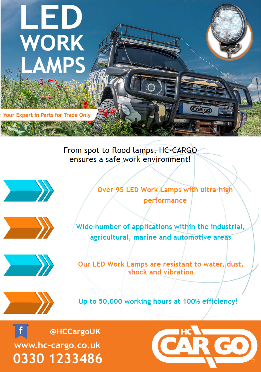 Graphic Design/Print Marketing Material ~ LED Work Lamps Flyer
