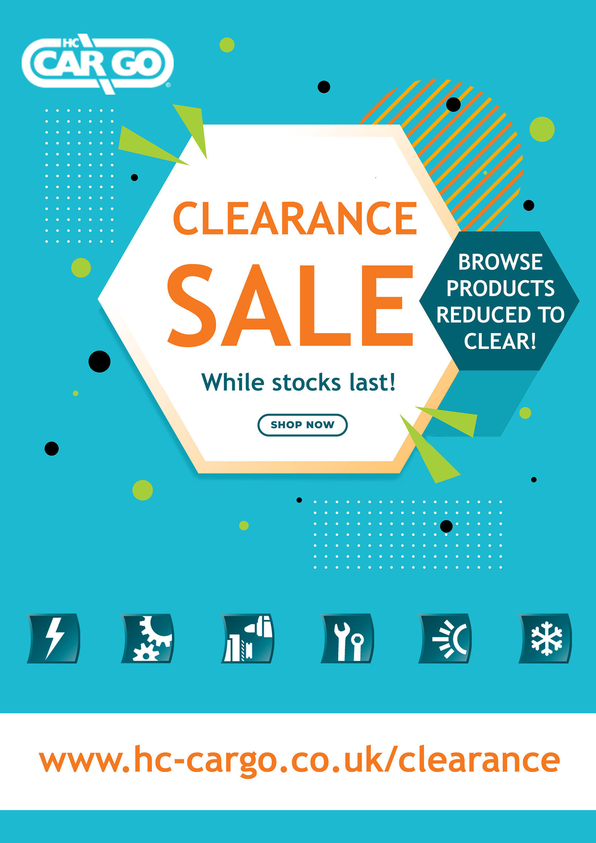 Graphic Design/Print Marketing Material ~ Clearance Sale Flyer Front