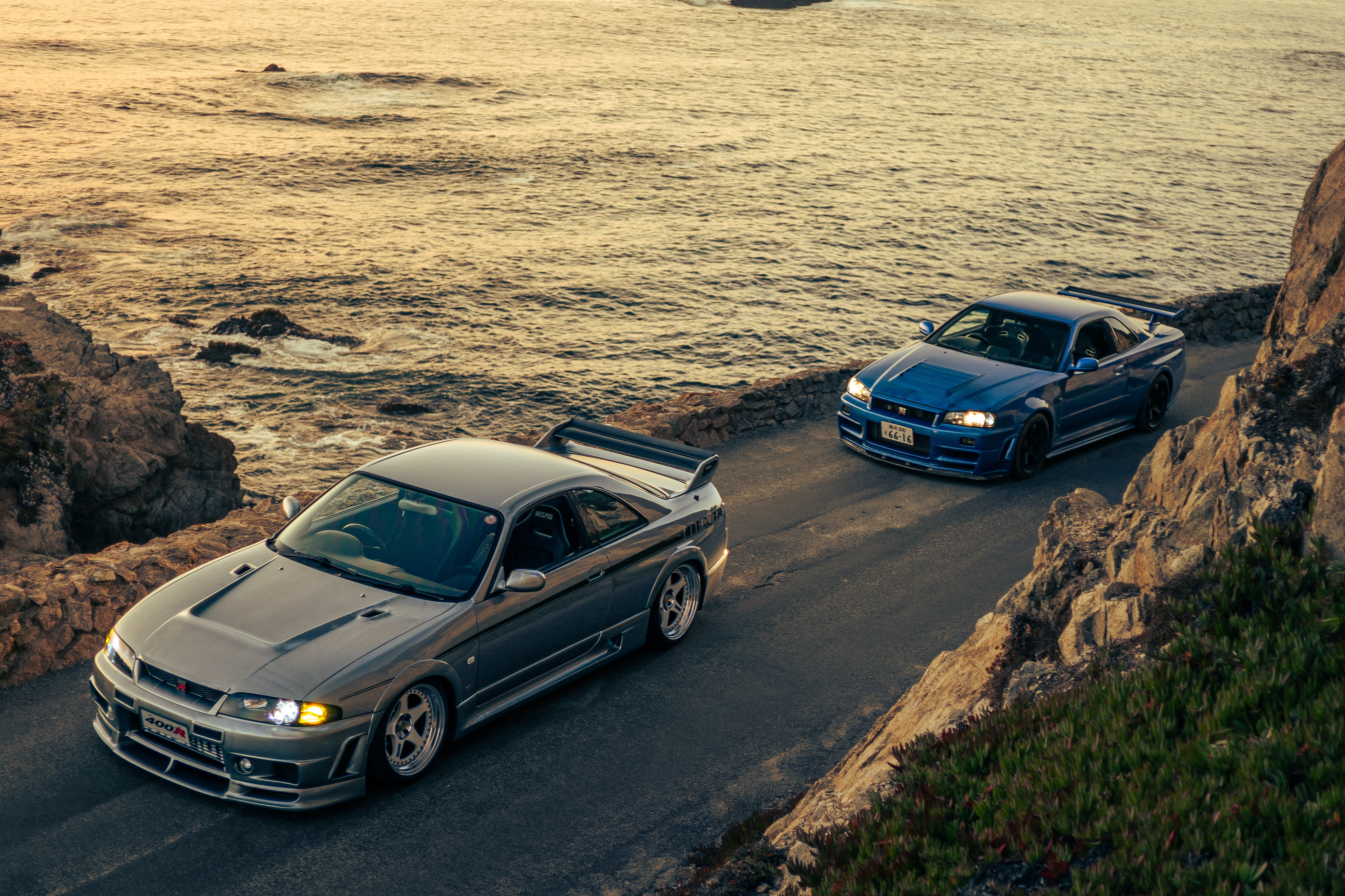 Nissan R33 GTR 400R and Nissan R34 GTR V-Spec II