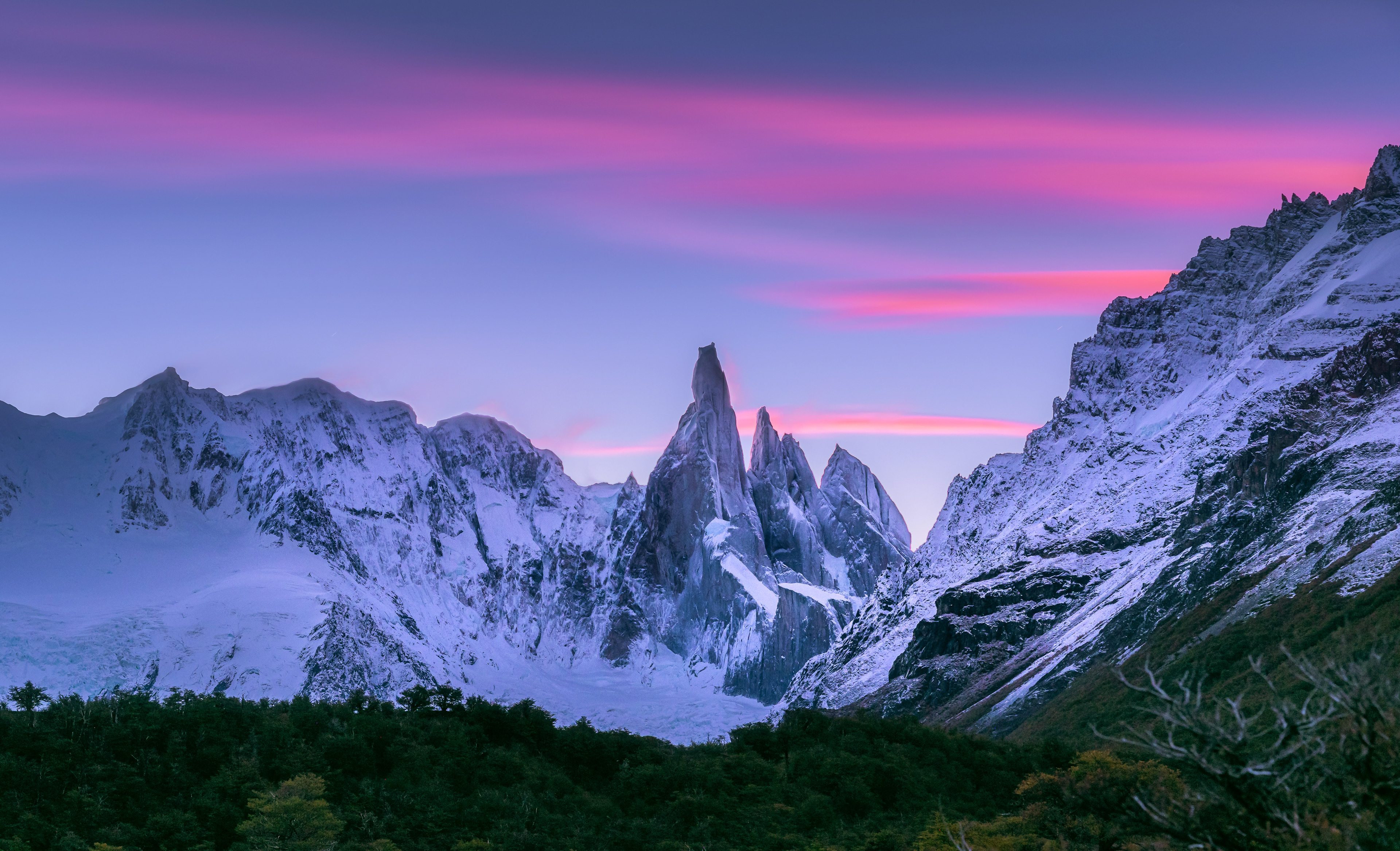 Blue hour e o Cerro Torre