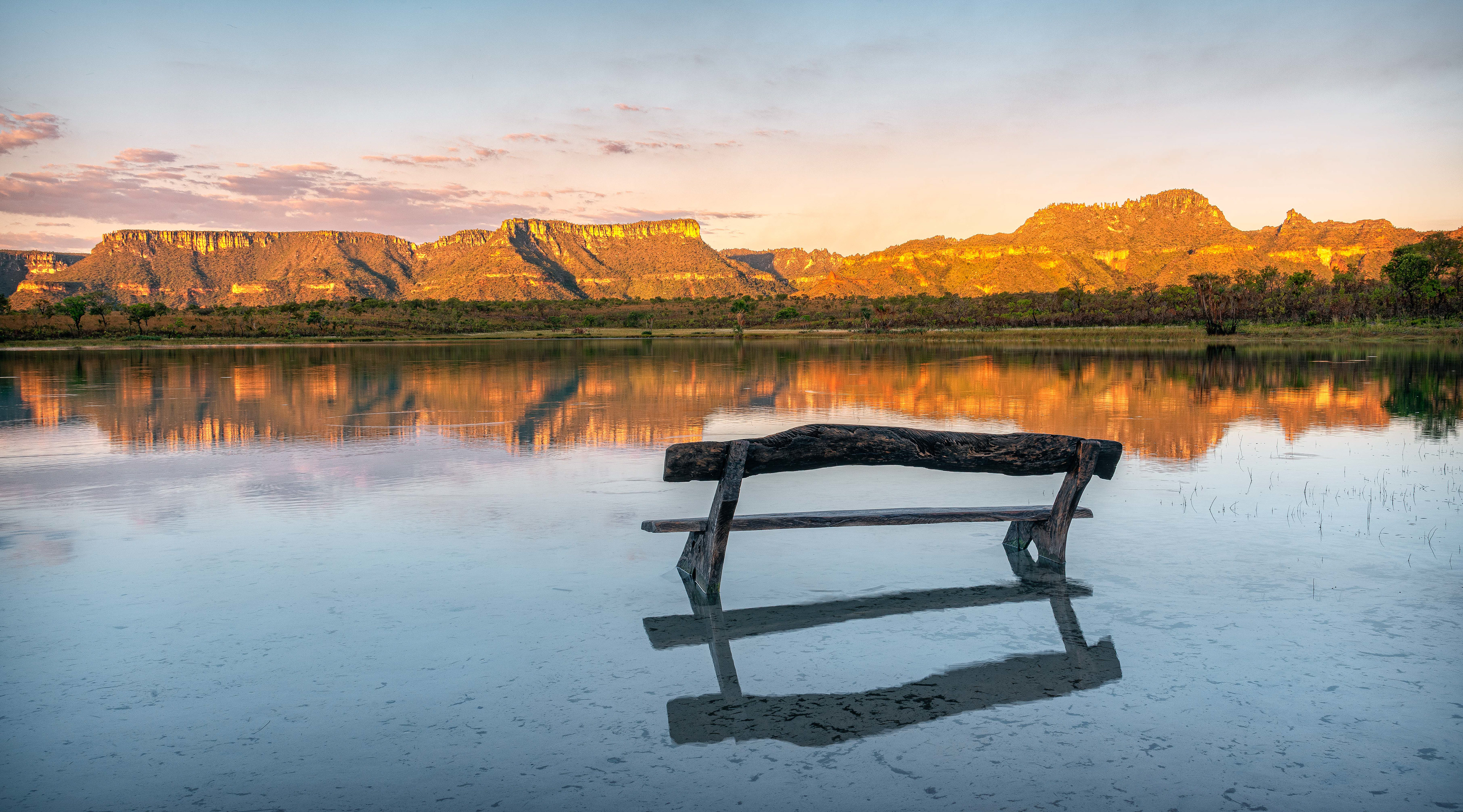 Lagoa da Serra ao entardecer