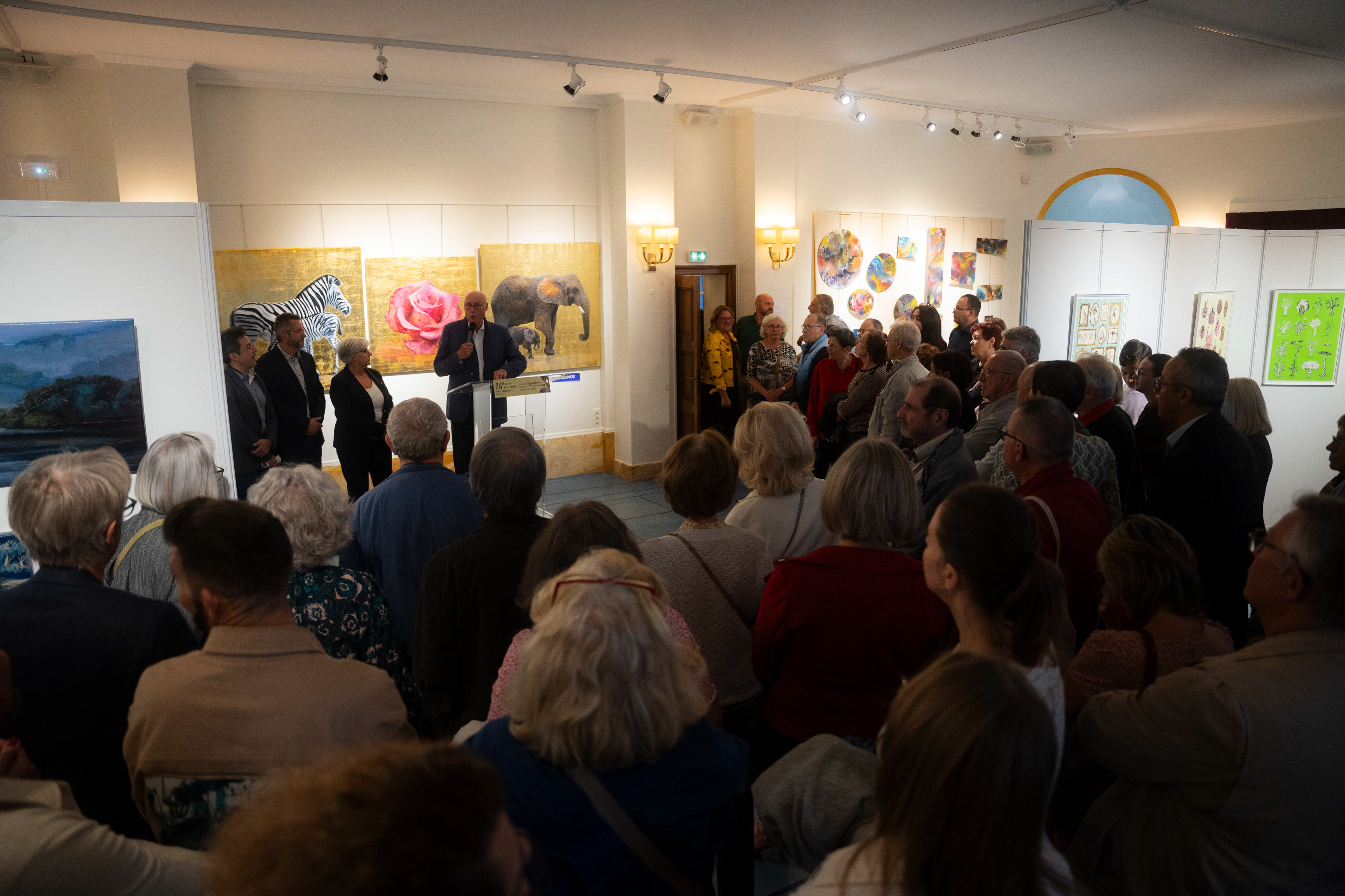 Vernissage Salon des Artistes Professionnels Robinsonnais - Mr Le Maire Jacques Perrin - Mairie du Plessis Robinson