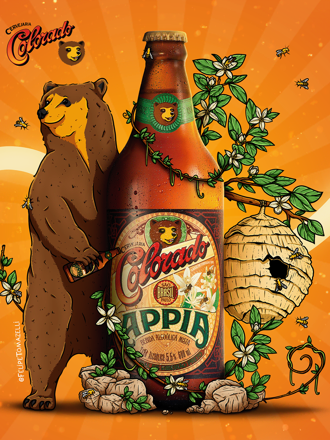 Felipe Tomazelli - CERVEJARIA COLORADO - POSTER ILLUSTRATION