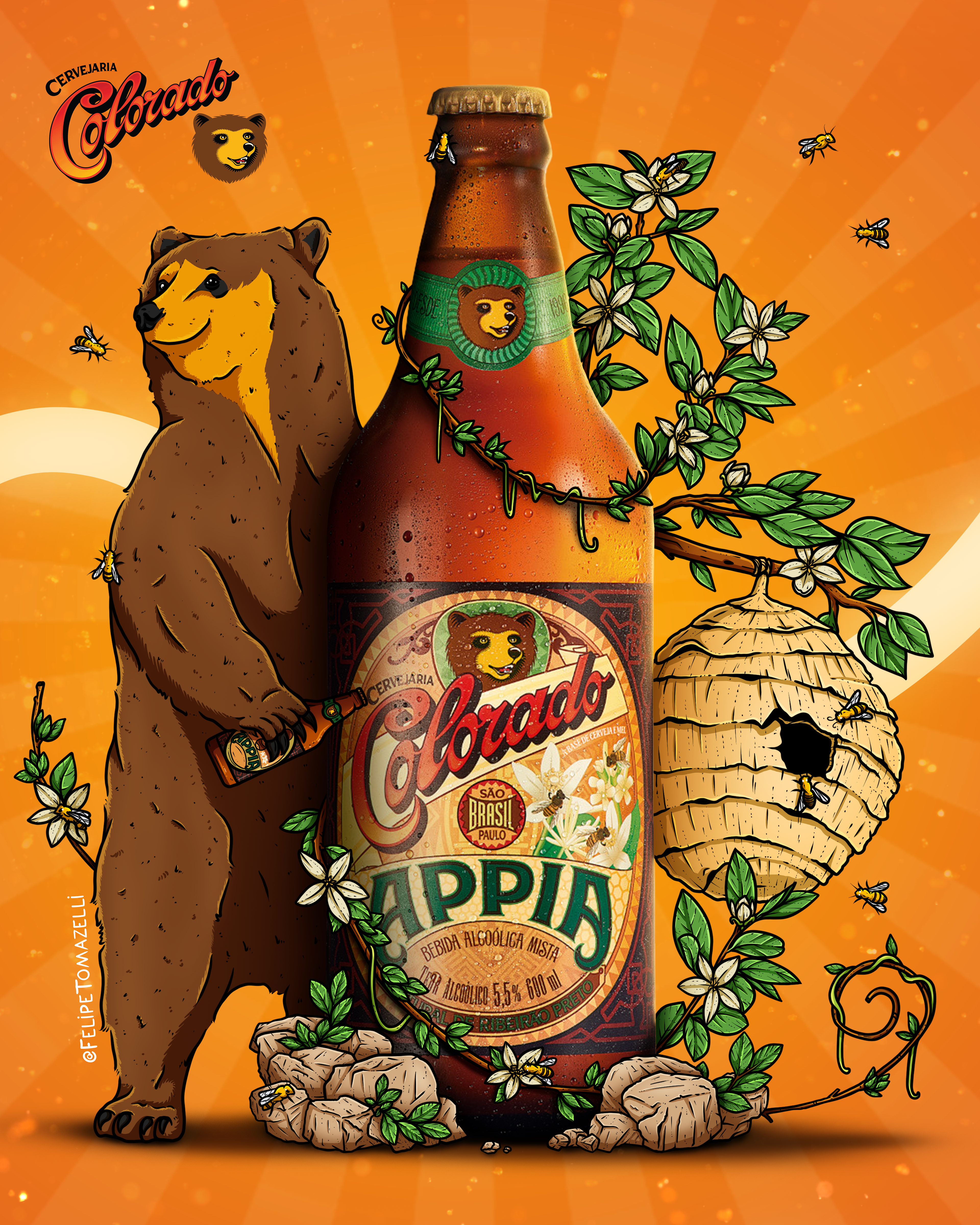 CERVEJARIA COLORADO - POSTER ILLUSTRATION - Felipe Tomazelli