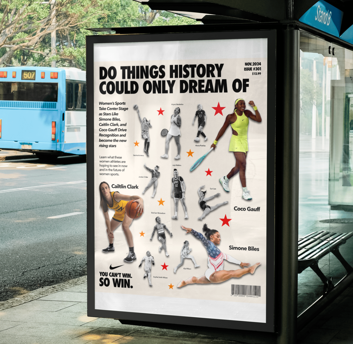 Nike Inspired Magazine Cover 1
