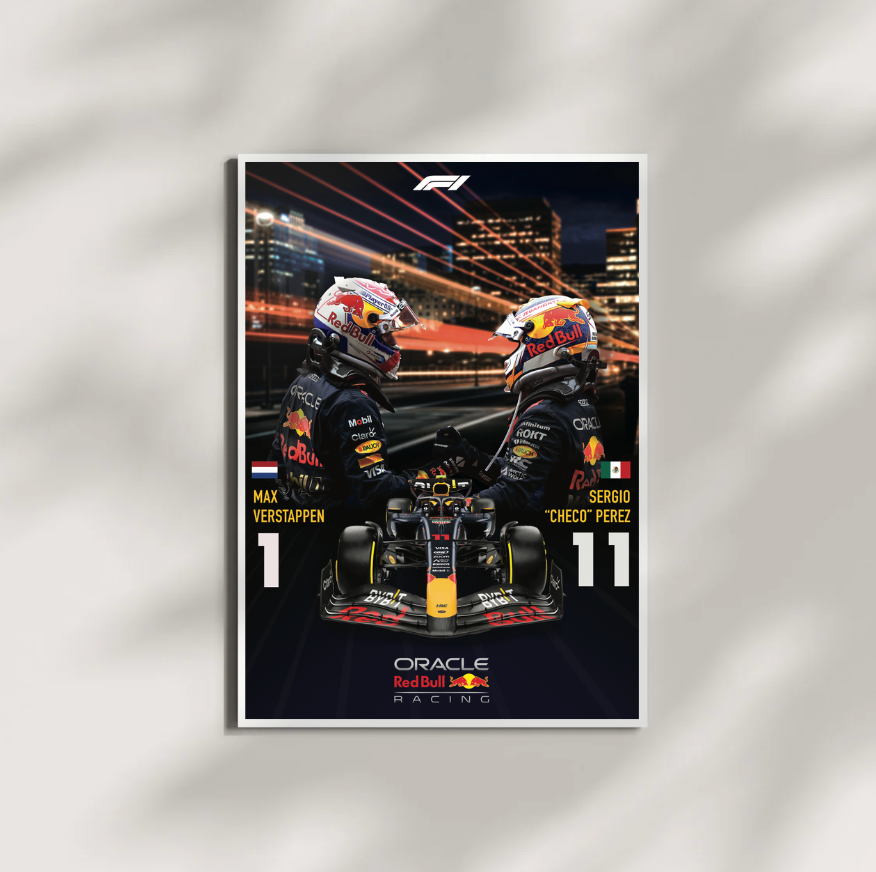 F1 Red Bull Inspired Poster