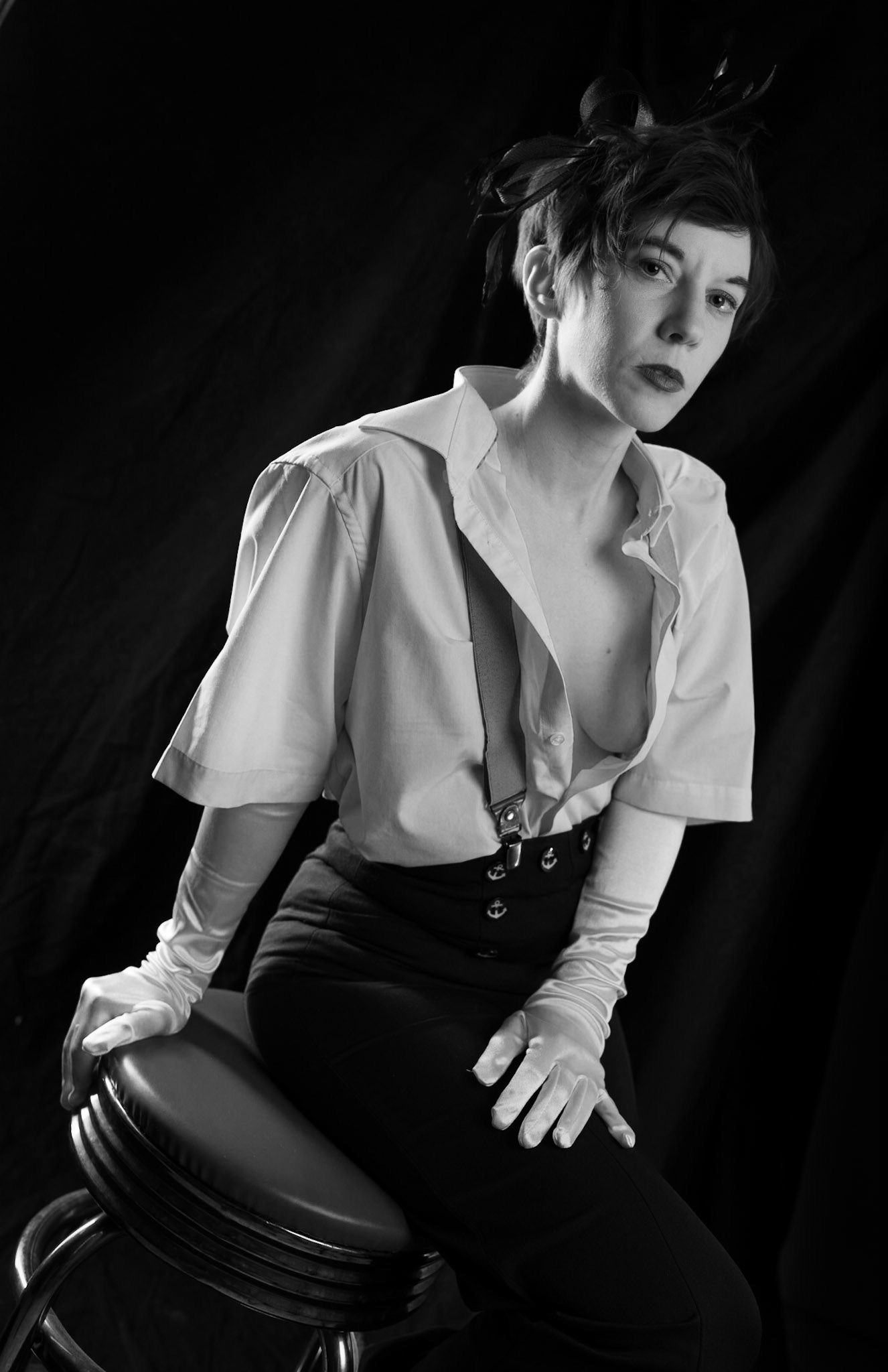 Auch mit dem Damenhut