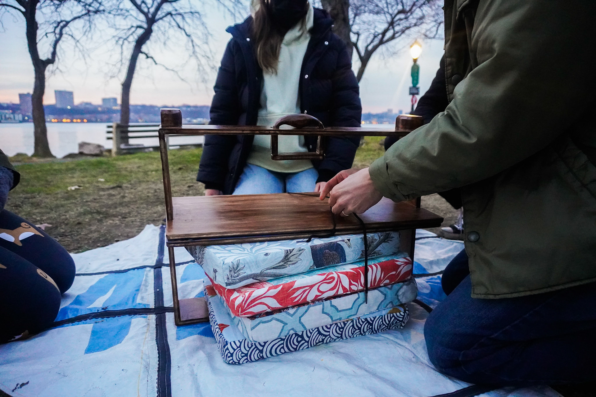 securing table pieces together