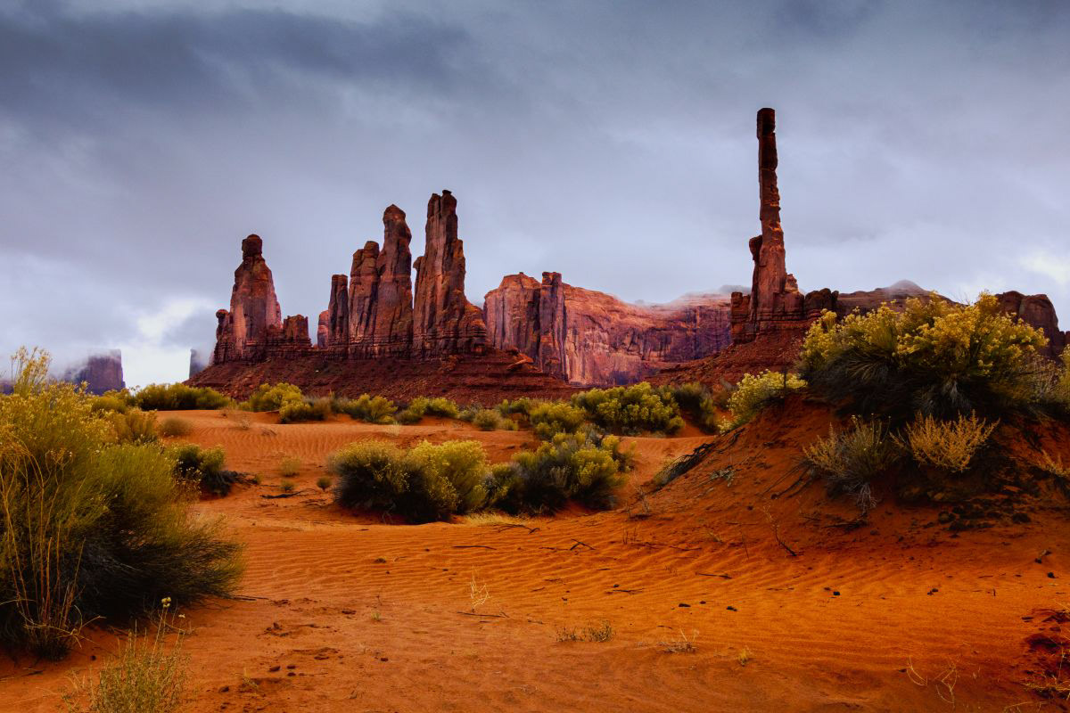 Yei Be Chi and Totem Pole