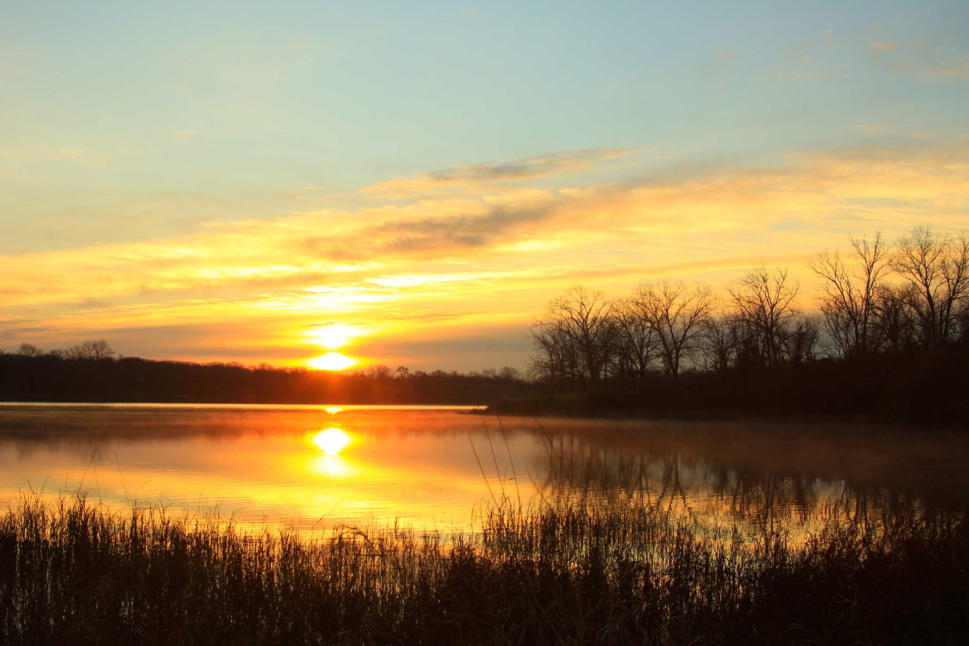 Sunrise at Maffit Reservoir