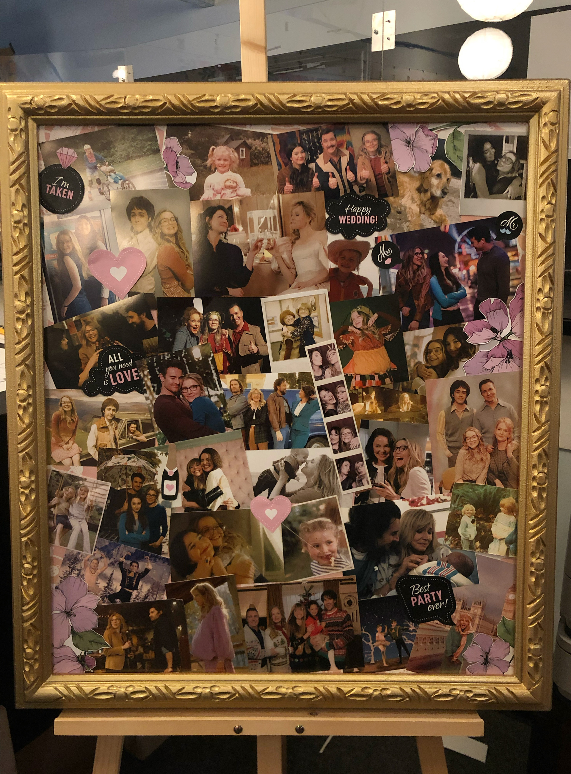 Photo collage for a bridal shower - Working with the show runner to complete