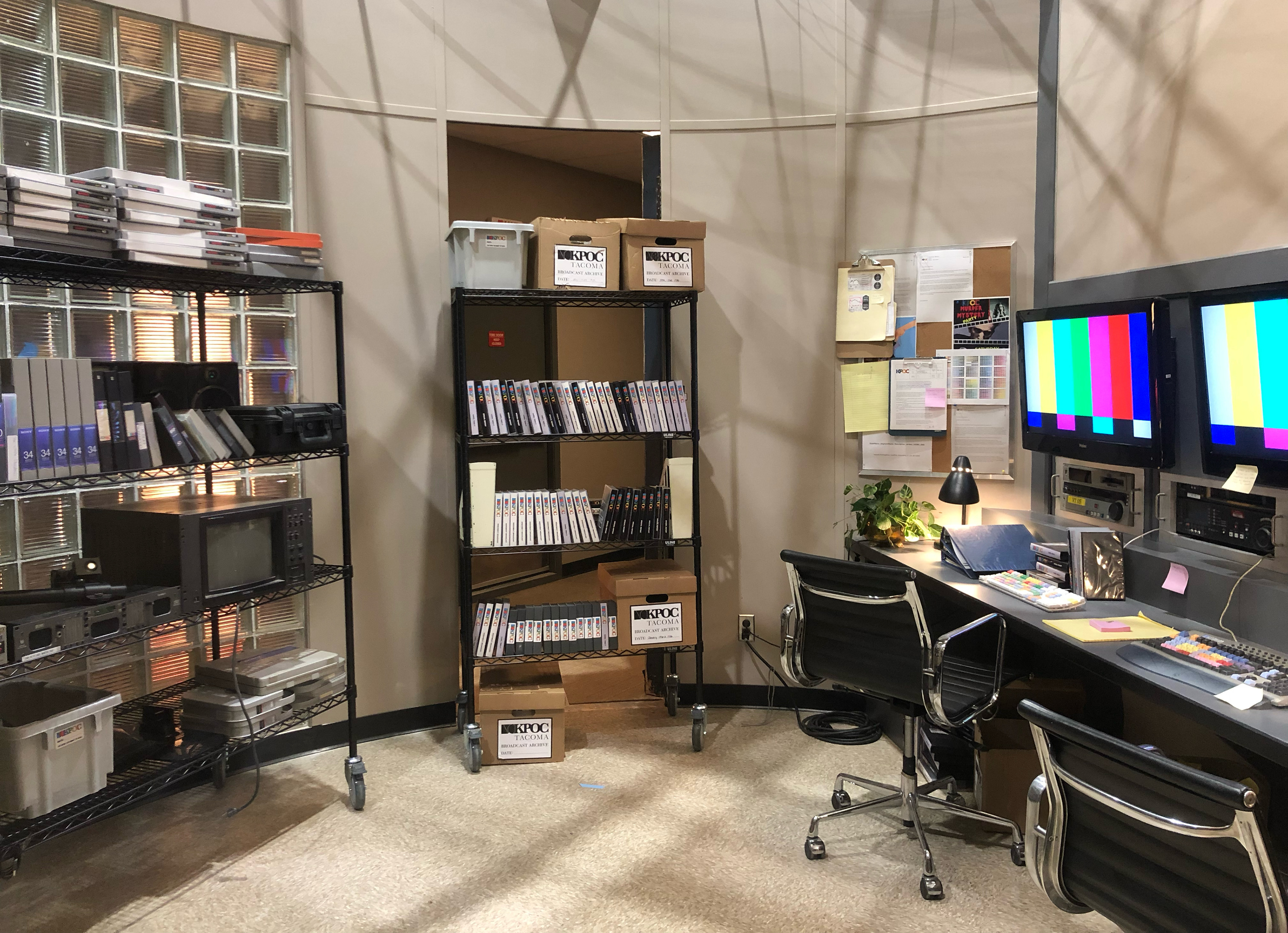 1990's News Station Edit Bay