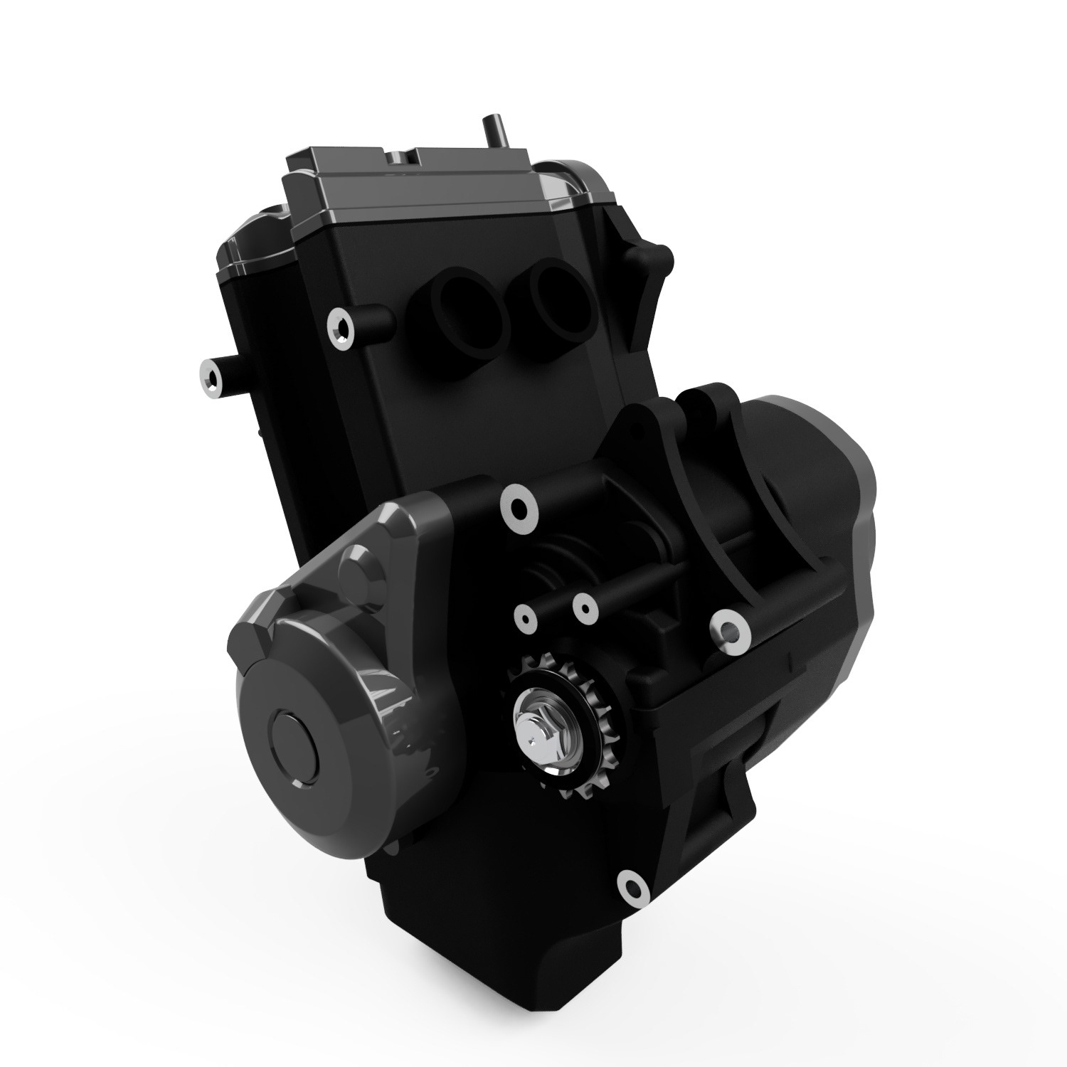Yamaha FZ07 MT07 CP2 Engine 3D Model Fusion 360