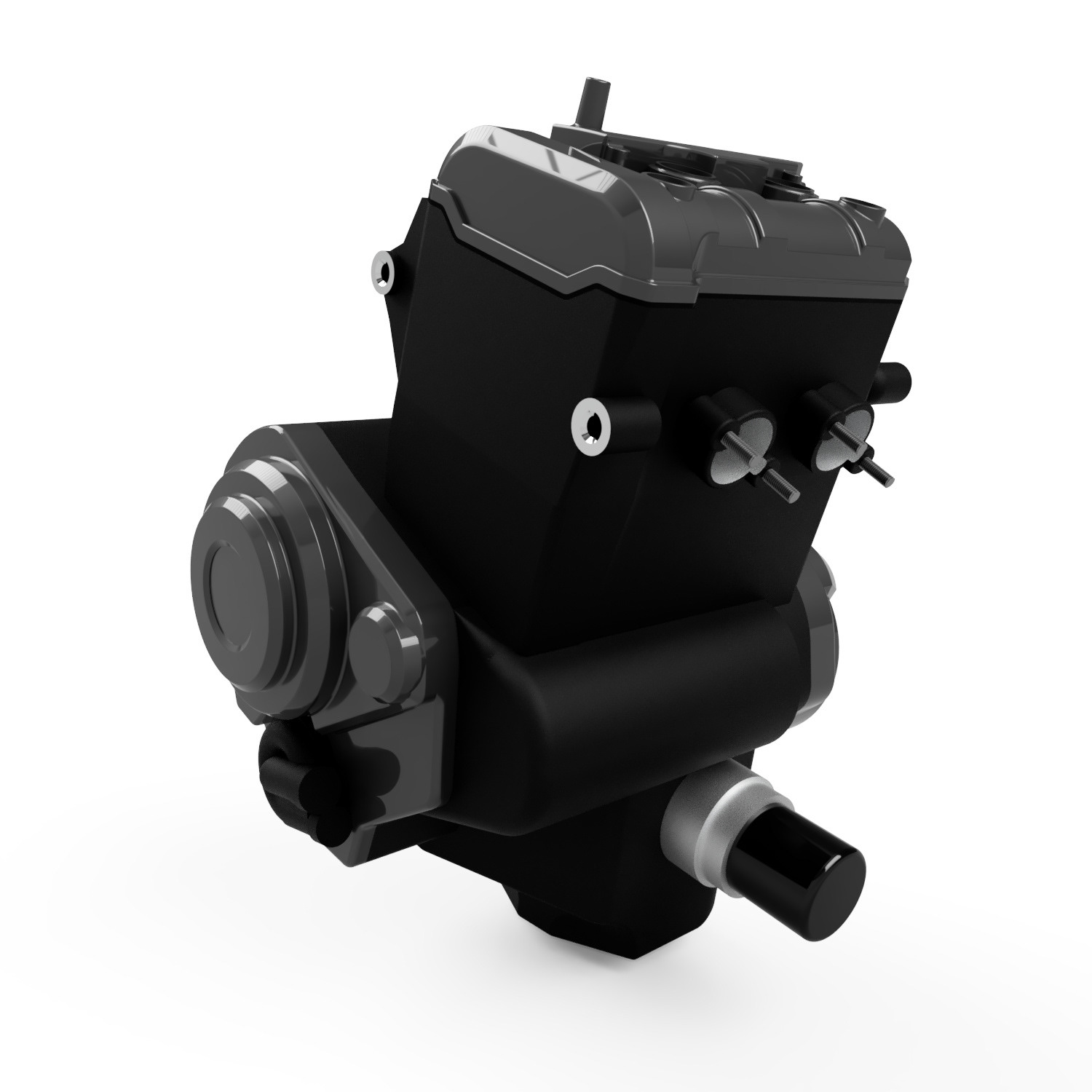 Yamaha FZ07 MT07 CP2 Engine 3D Model Fusion 360
