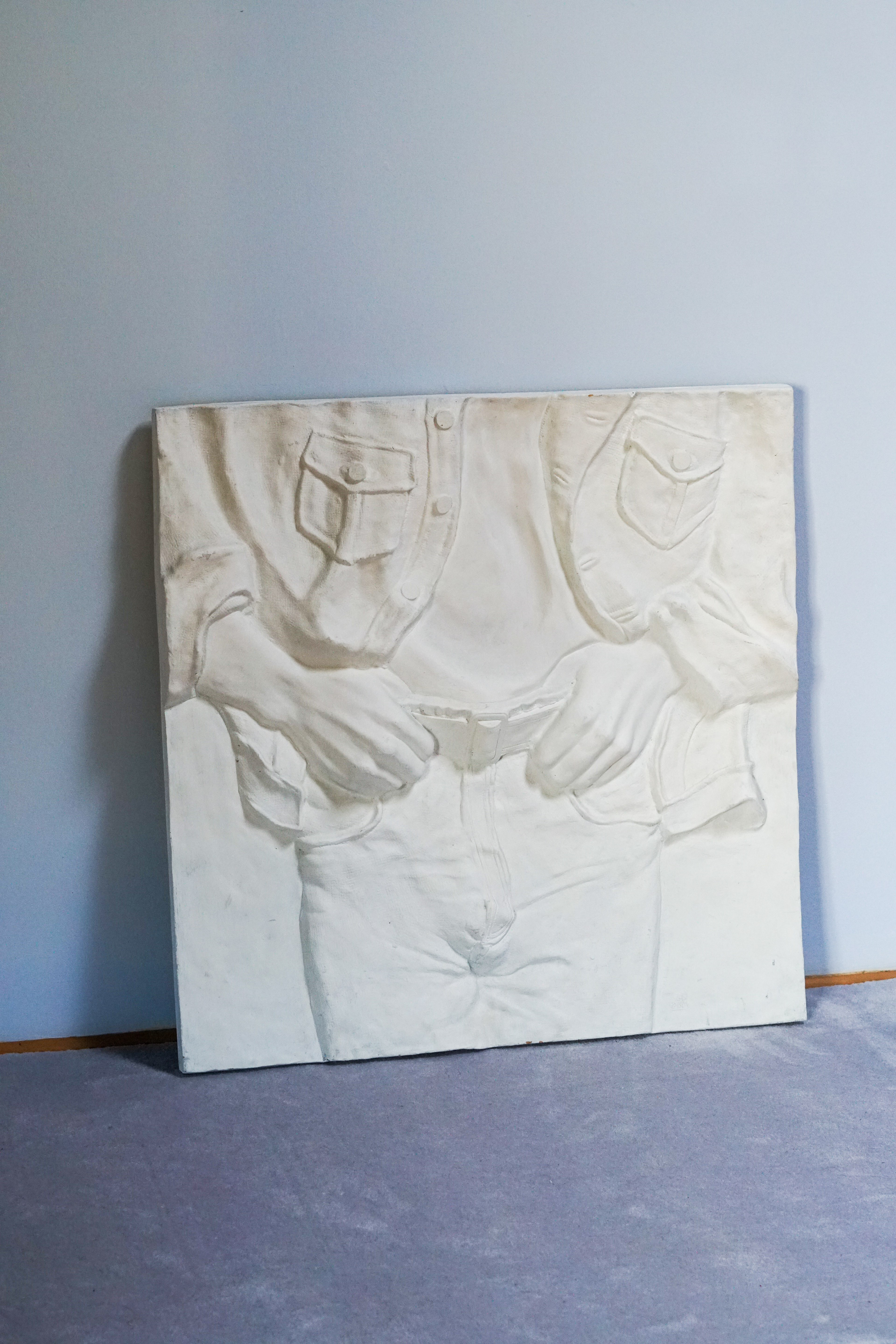 1988 Bas-Relief “Crotch Shot” Post-Modern Wall Sculpture